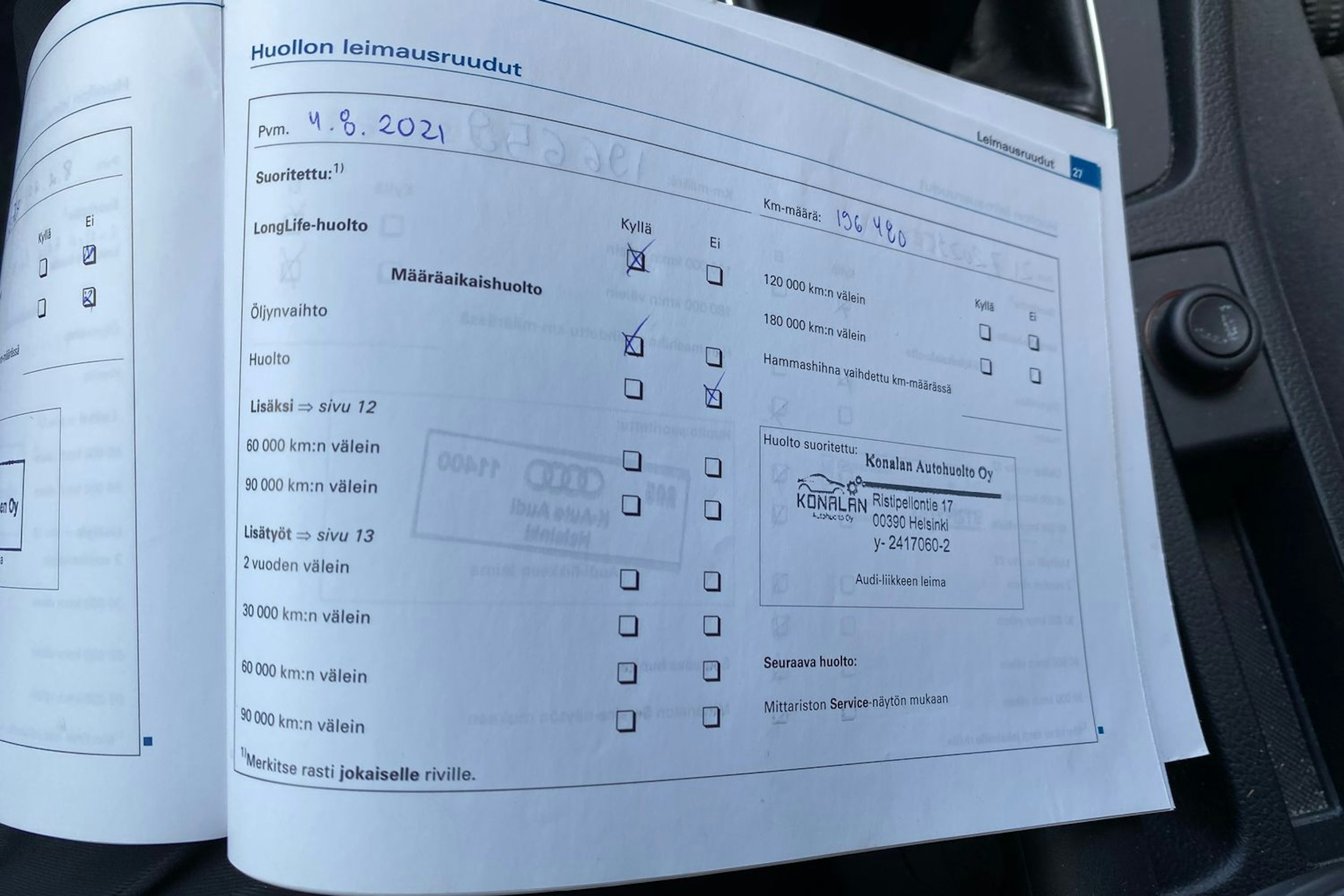 Sininen Audi A4 2005 kuva 24.
