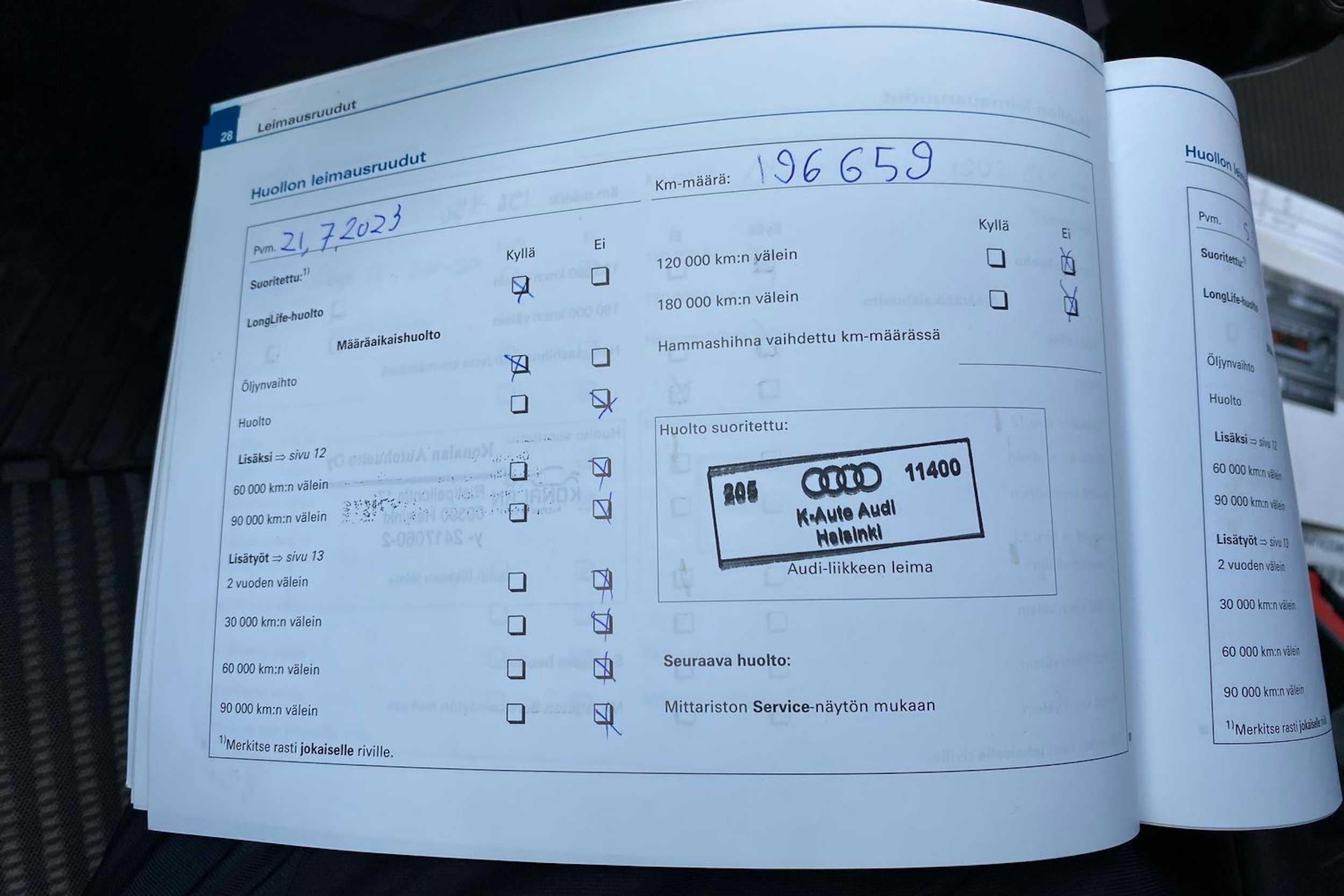 Sininen Audi A4 2005 kuva 25.