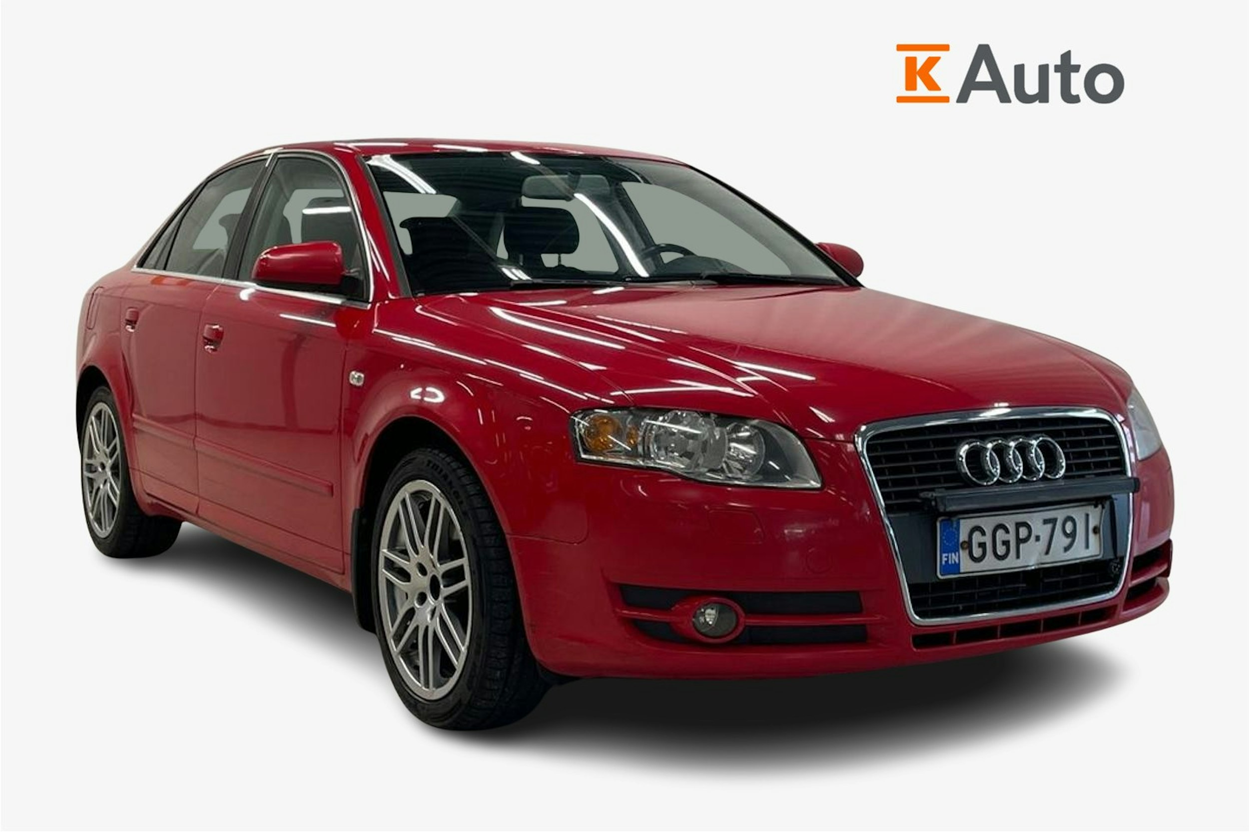 punainen Audi A4 2005 kuva 1.