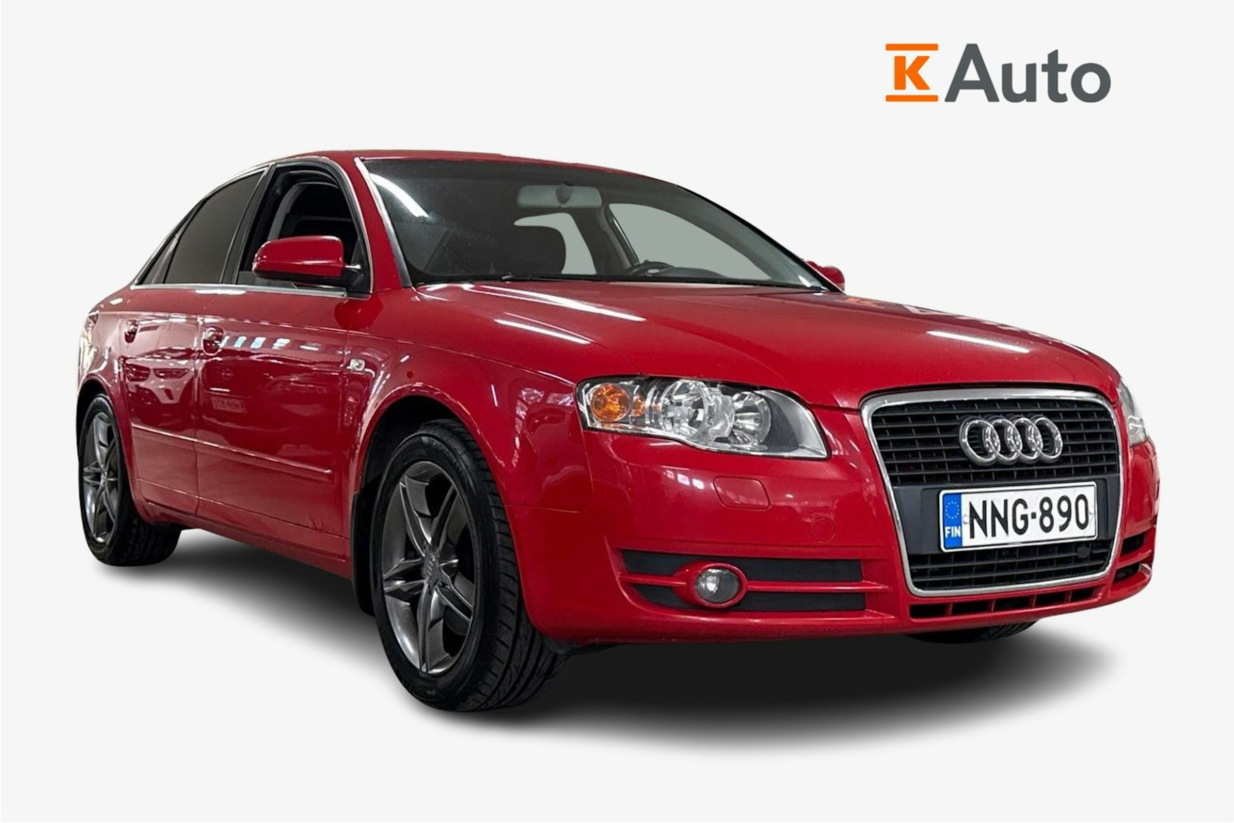 punainen Audi A4 2005 kuva 1.