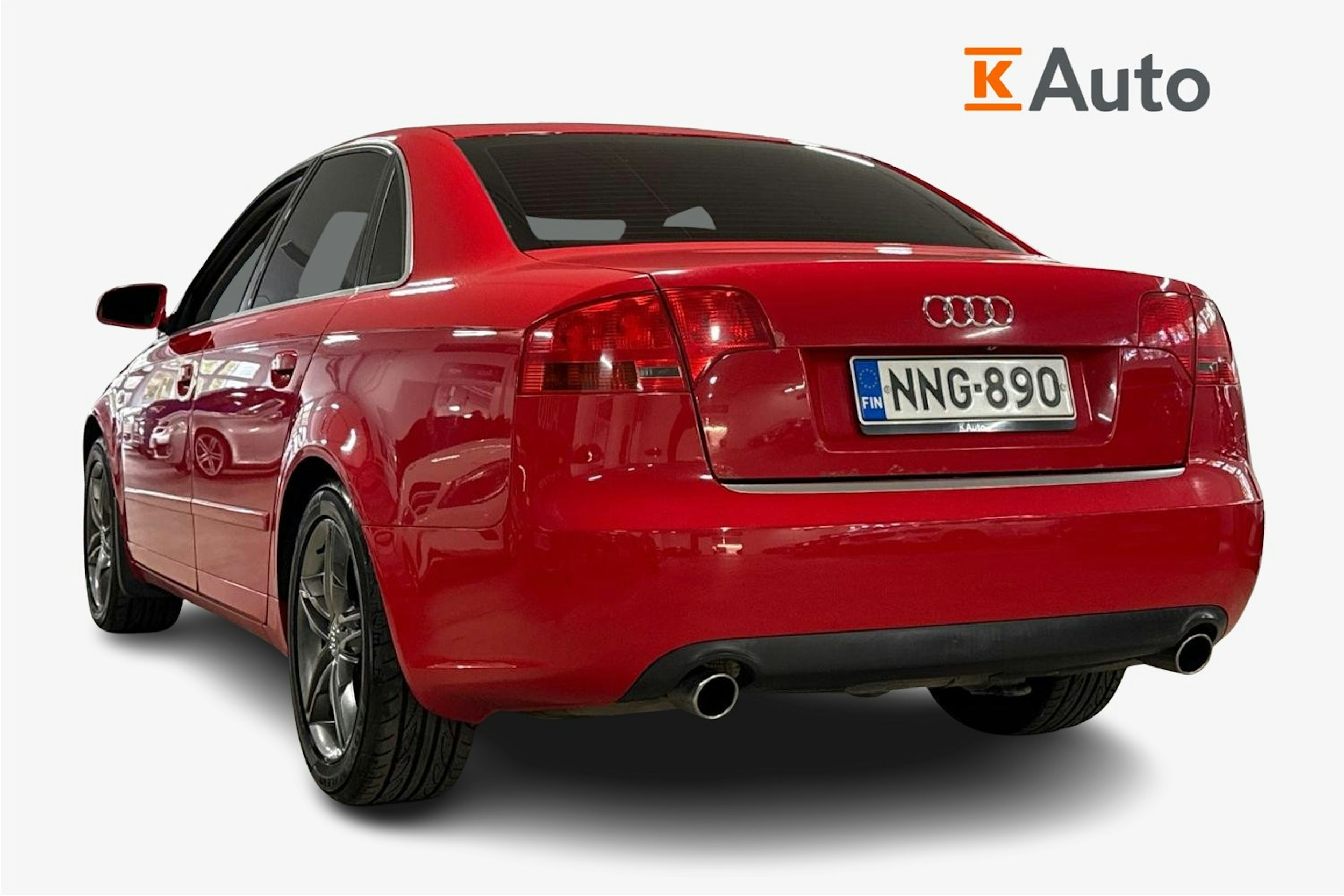 punainen Audi A4 2005 kuva 2.