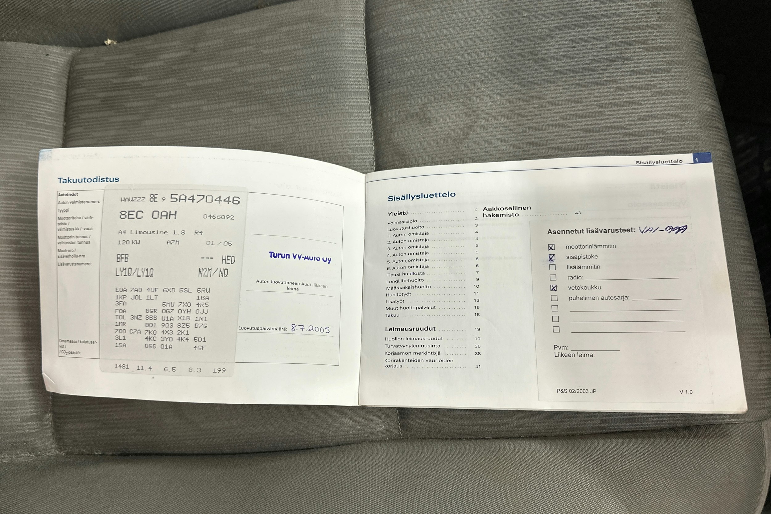 metalli ruskea Audi A4 2005 kuva 23.