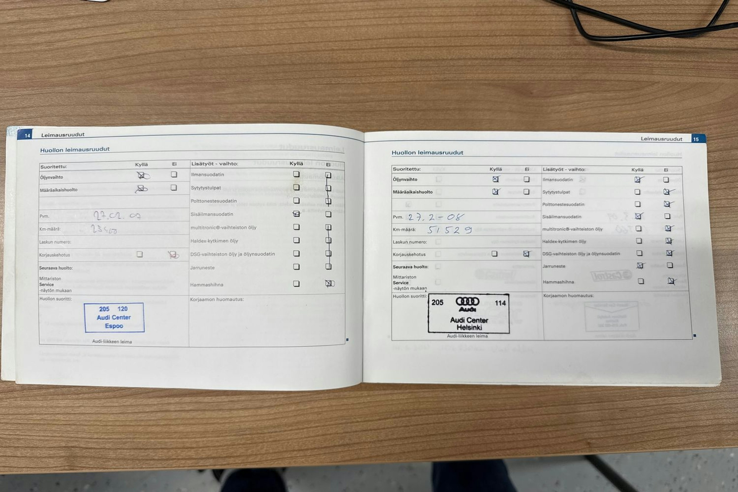 Punainen Audi A4 2006 kuva 27.