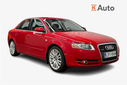 punainen Audi A4 2006 kuva 1.