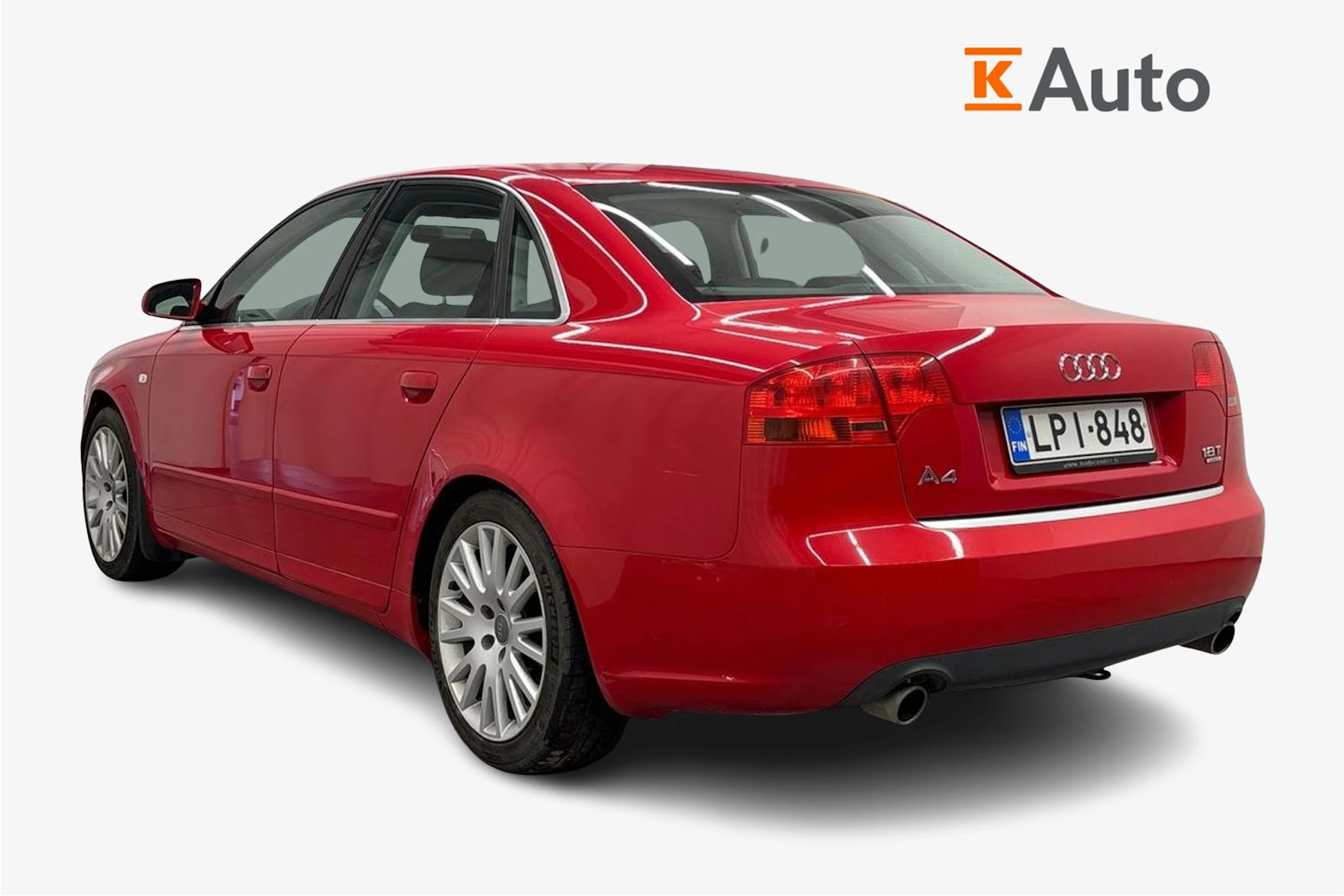 punainen Audi A4 2006 kuva 2.