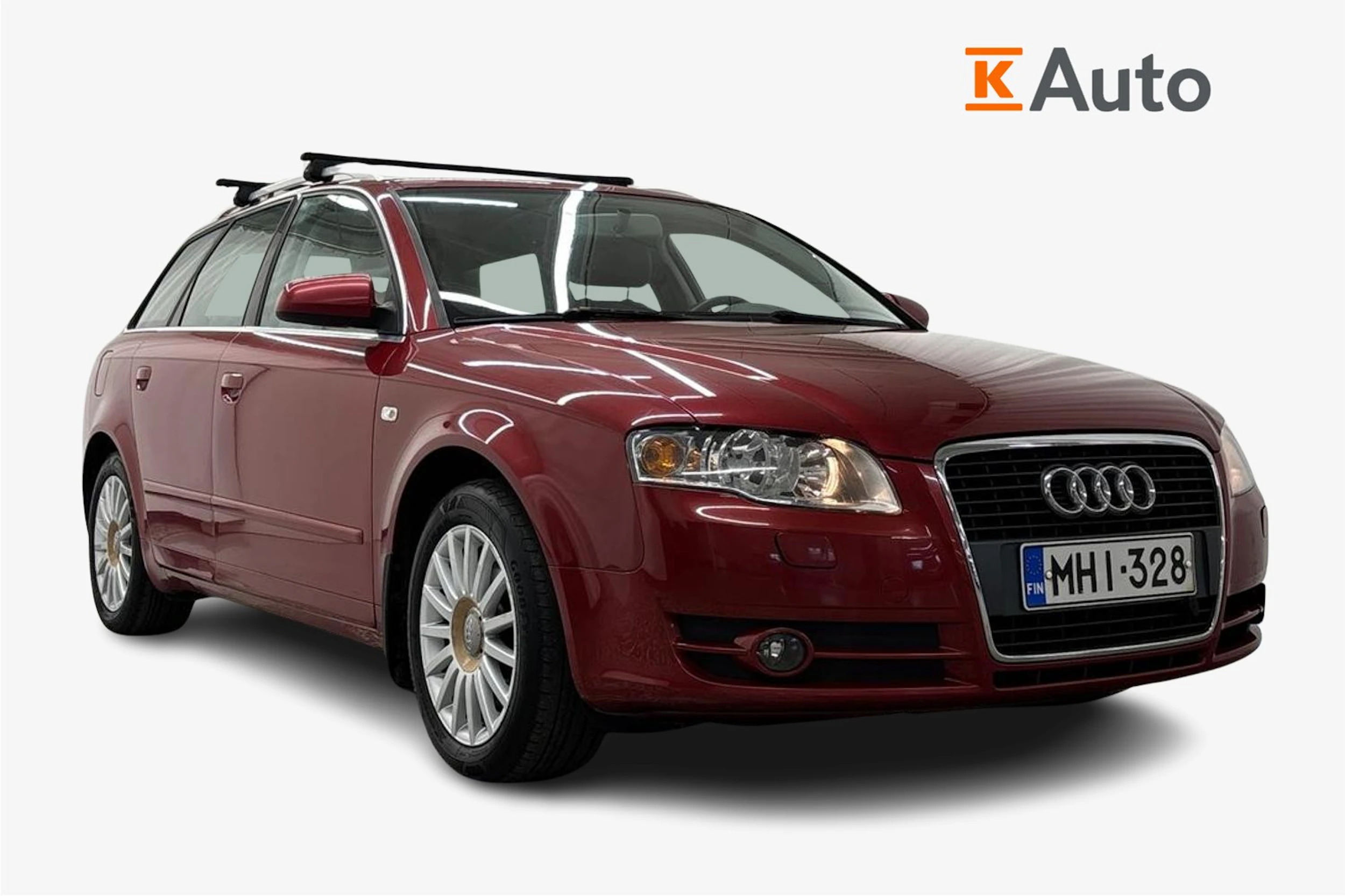 Punainen Audi A4 2006 kuva 1.