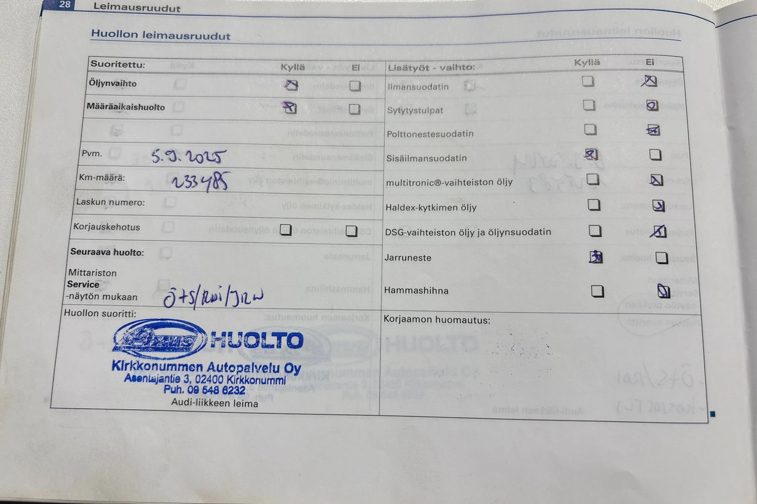 Punainen Audi A4 2006 kuva 30.