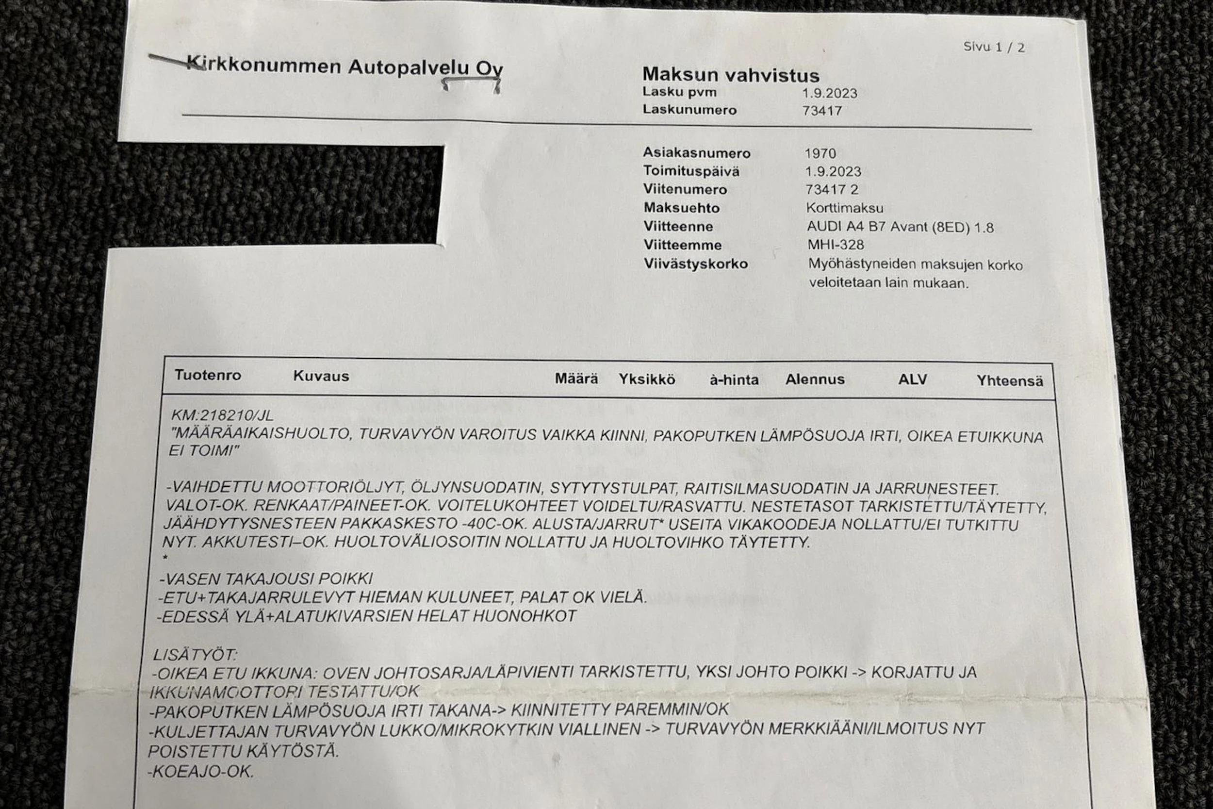 Punainen Audi A4 2006 kuva 32.