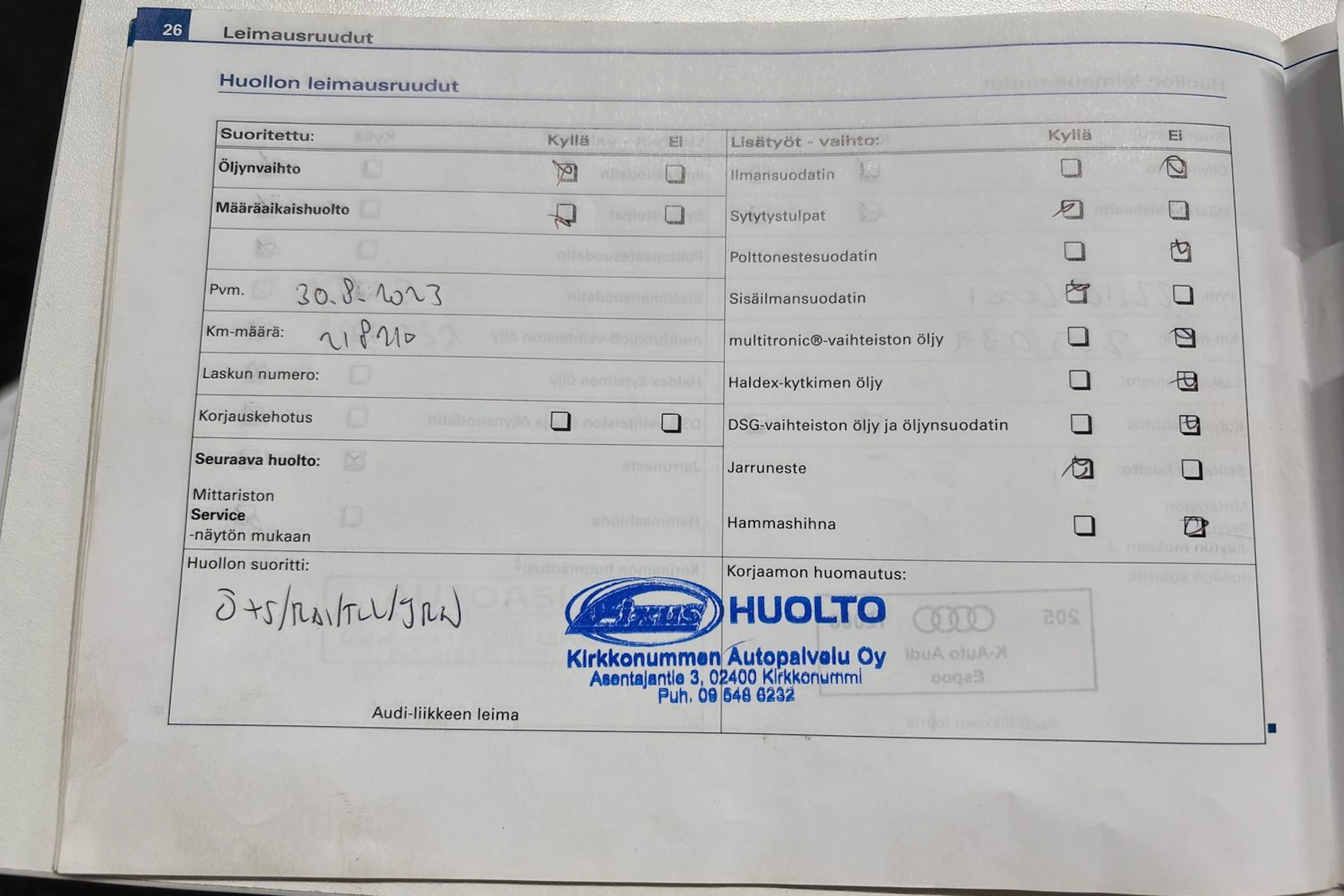 Punainen Audi A4 2006 kuva 33.