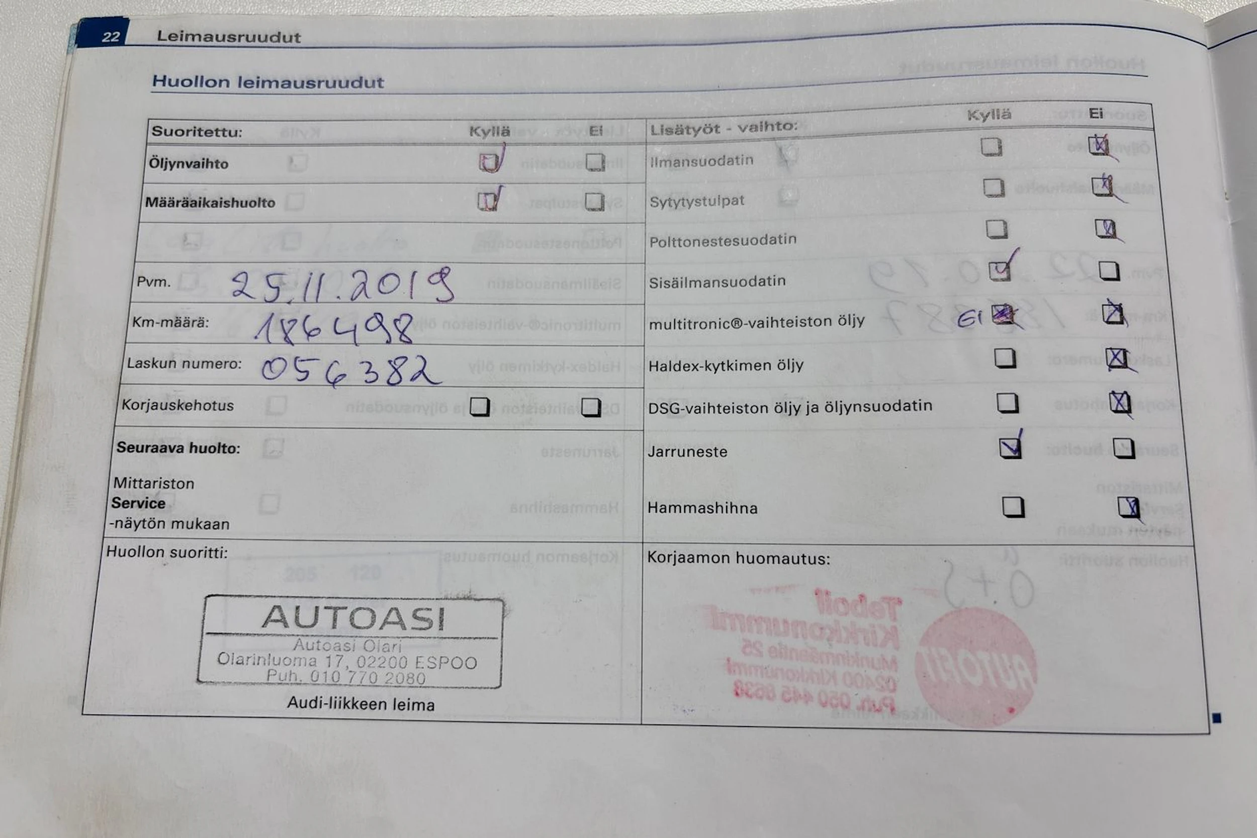 Punainen Audi A4 2006 kuva 38.