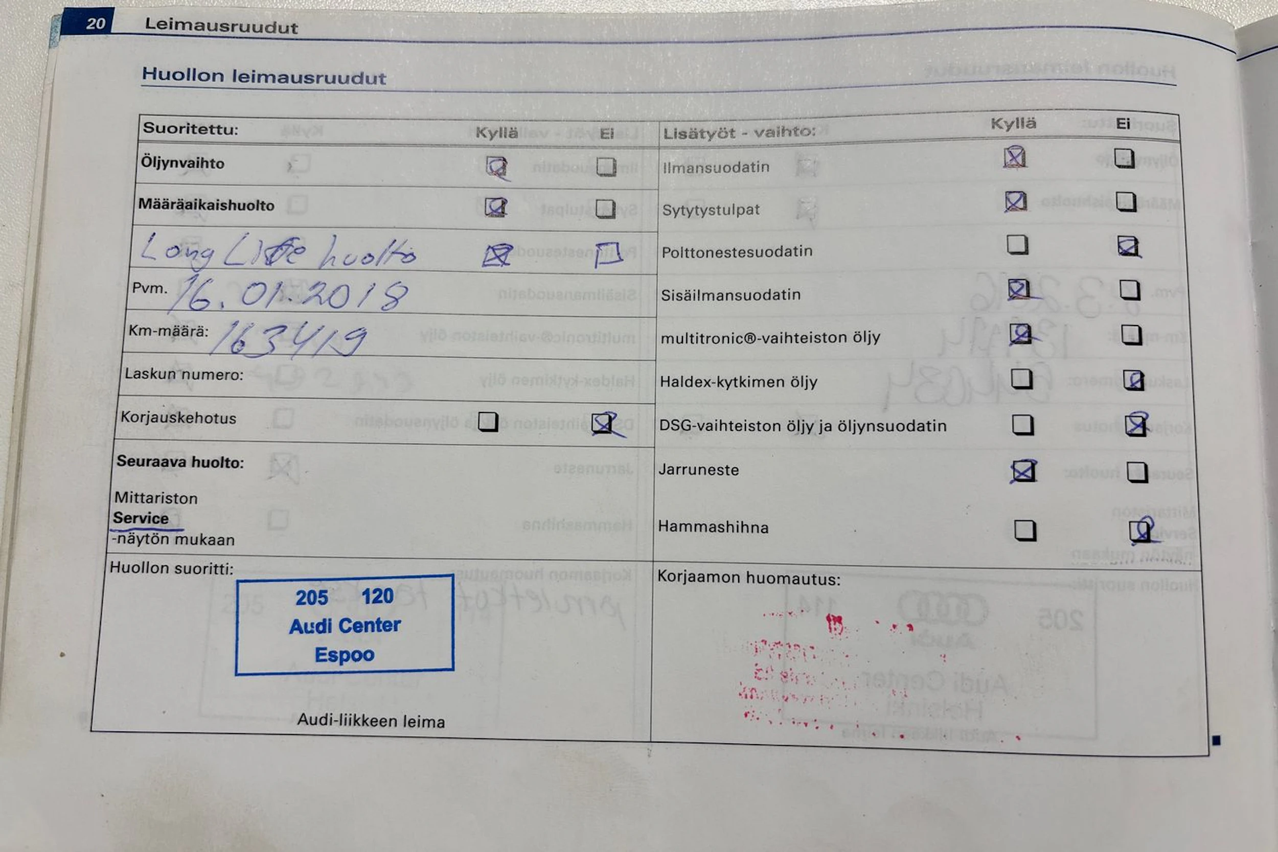 Punainen Audi A4 2006 kuva 40.