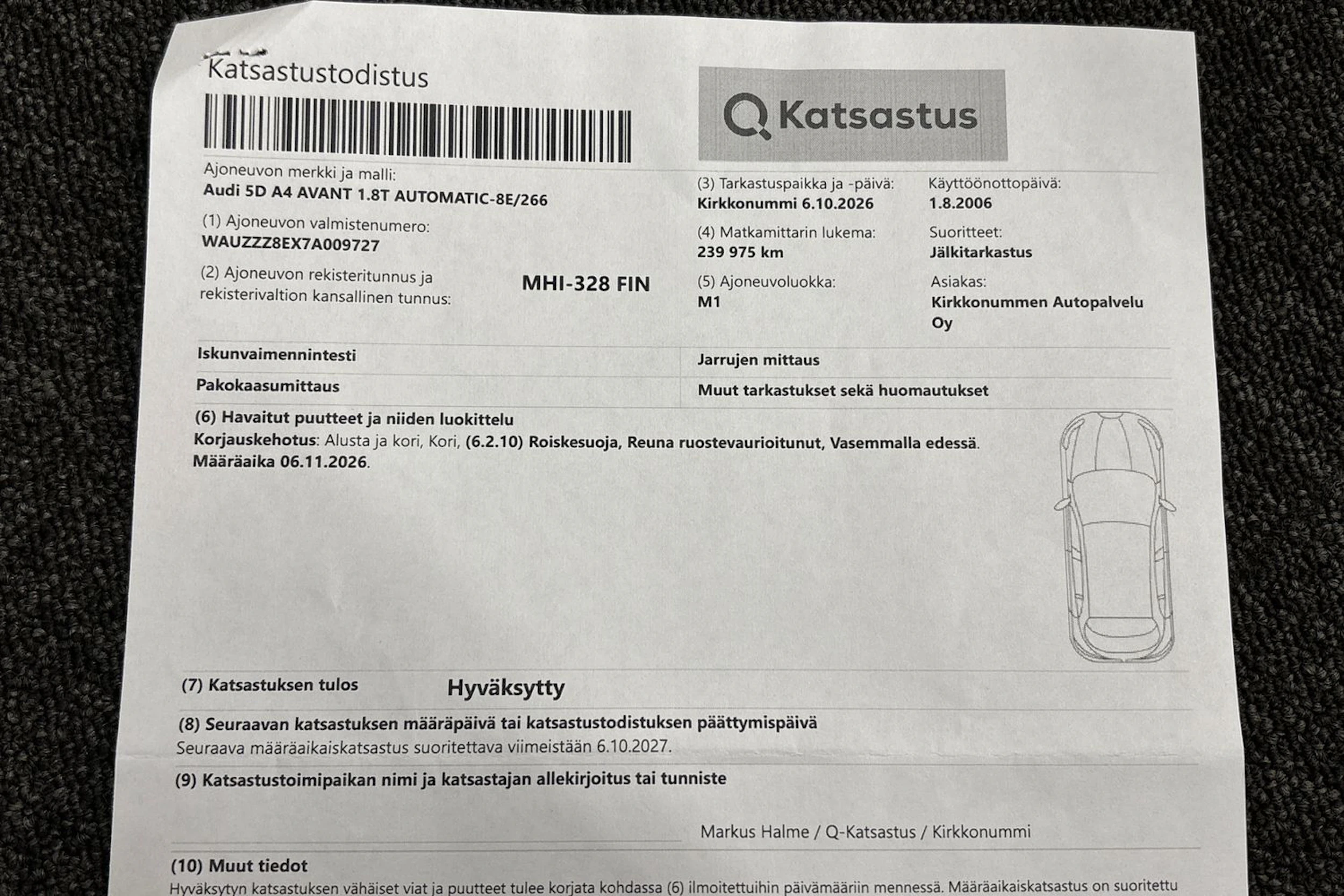 Punainen Audi A4 2006 kuva 43.