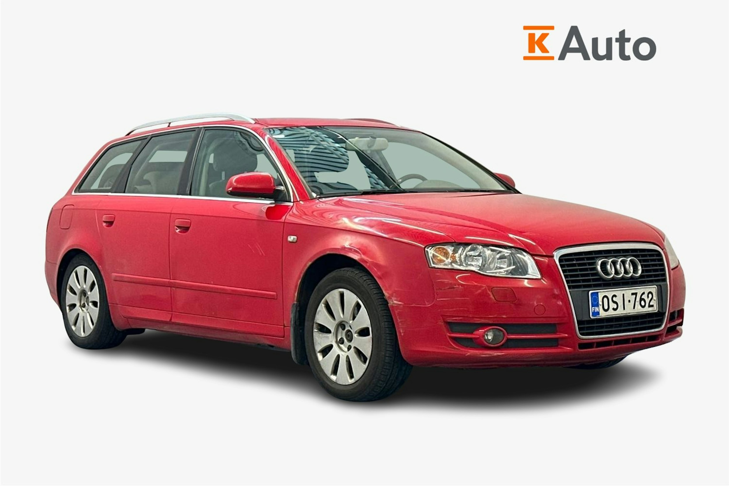 punainen Audi A4 2006 kuva 1.