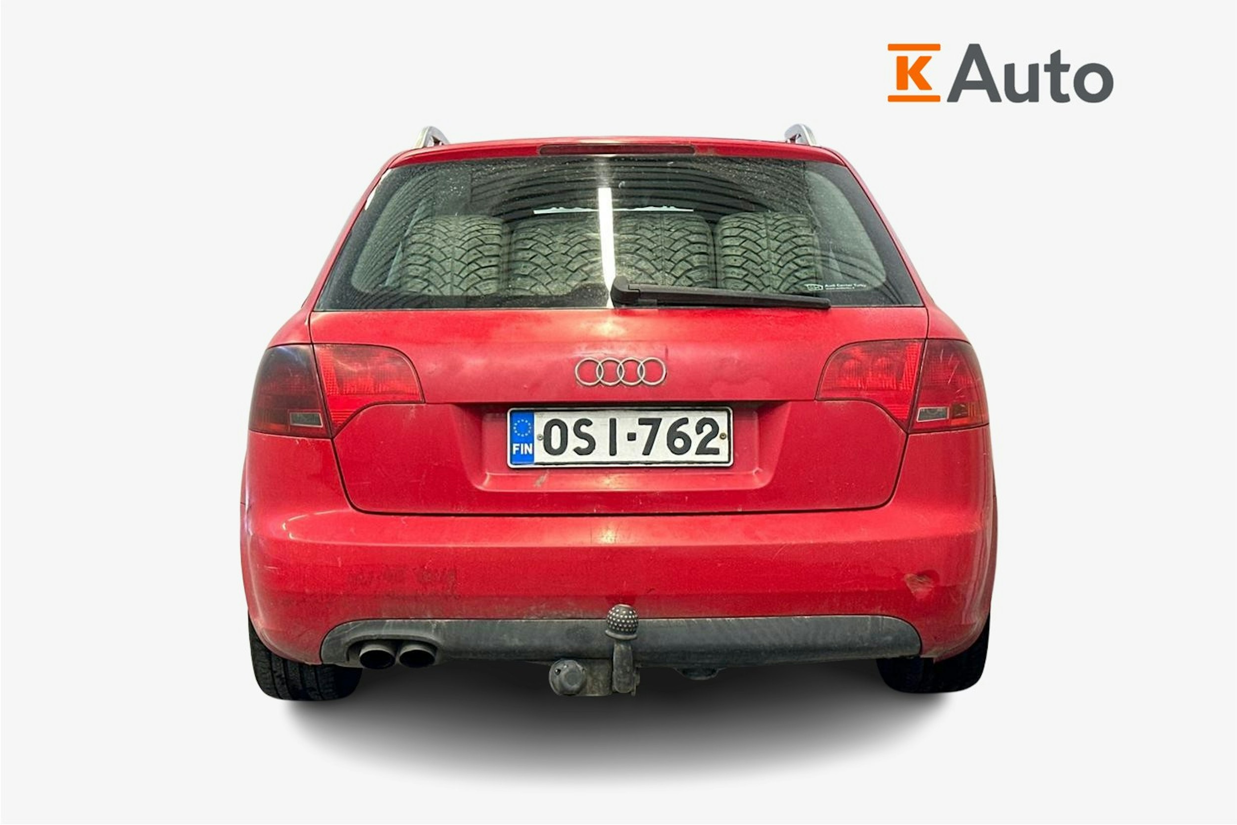 punainen Audi A4 2006 kuva 3.