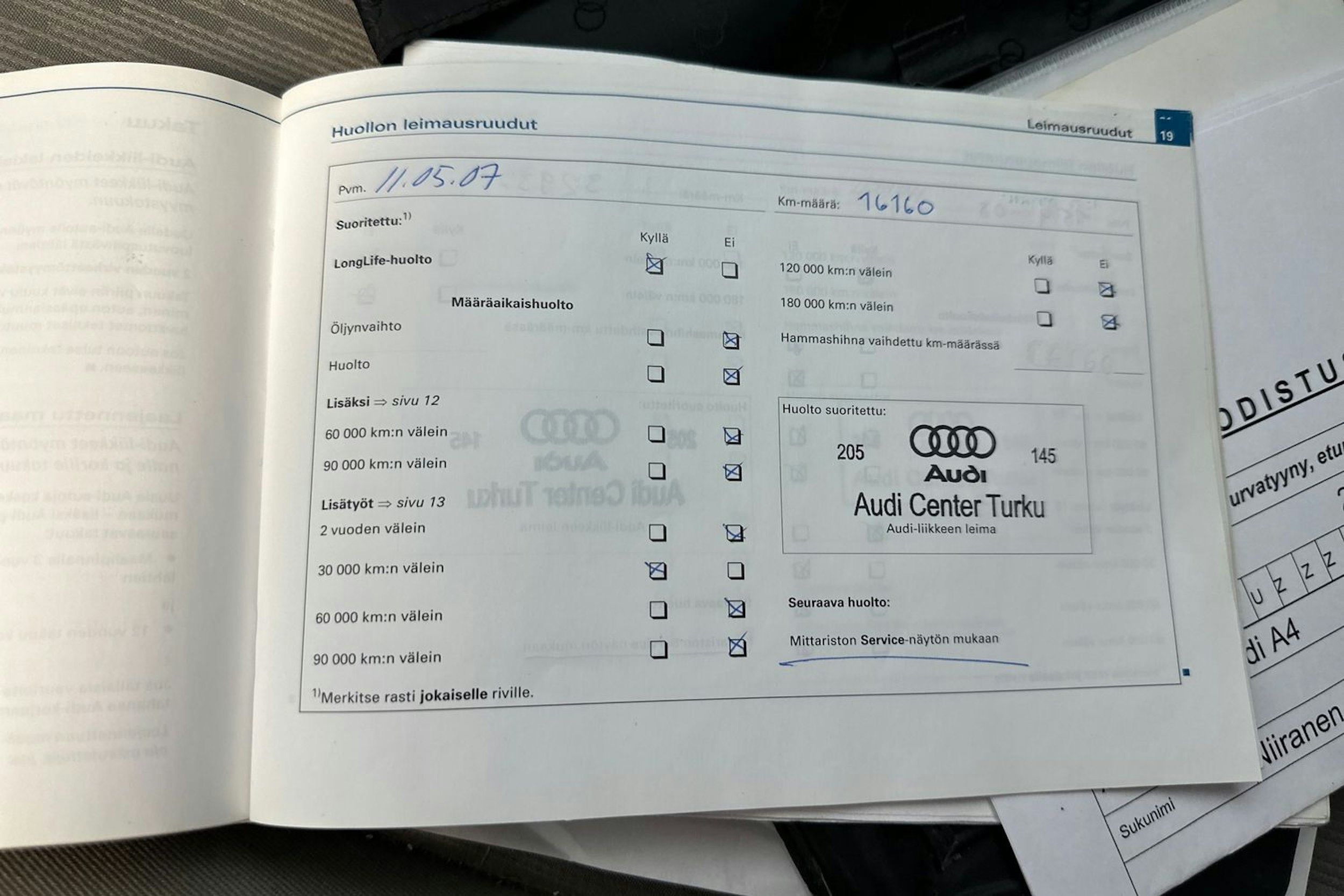 punainen Audi A4 2006 kuva 17.