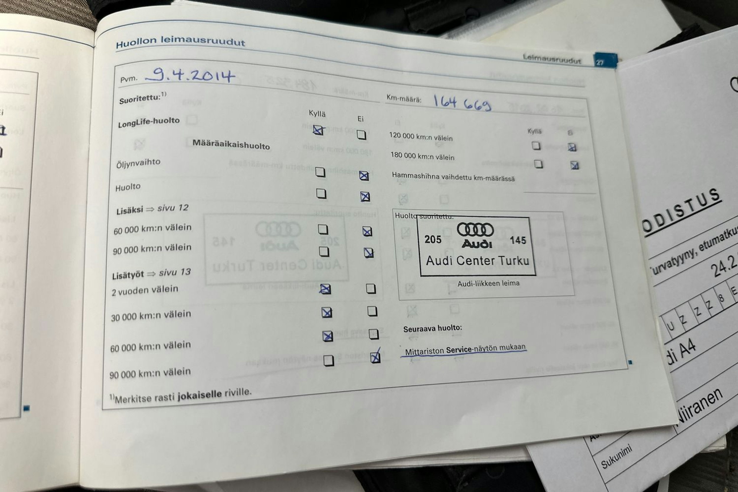 punainen Audi A4 2006 kuva 25.