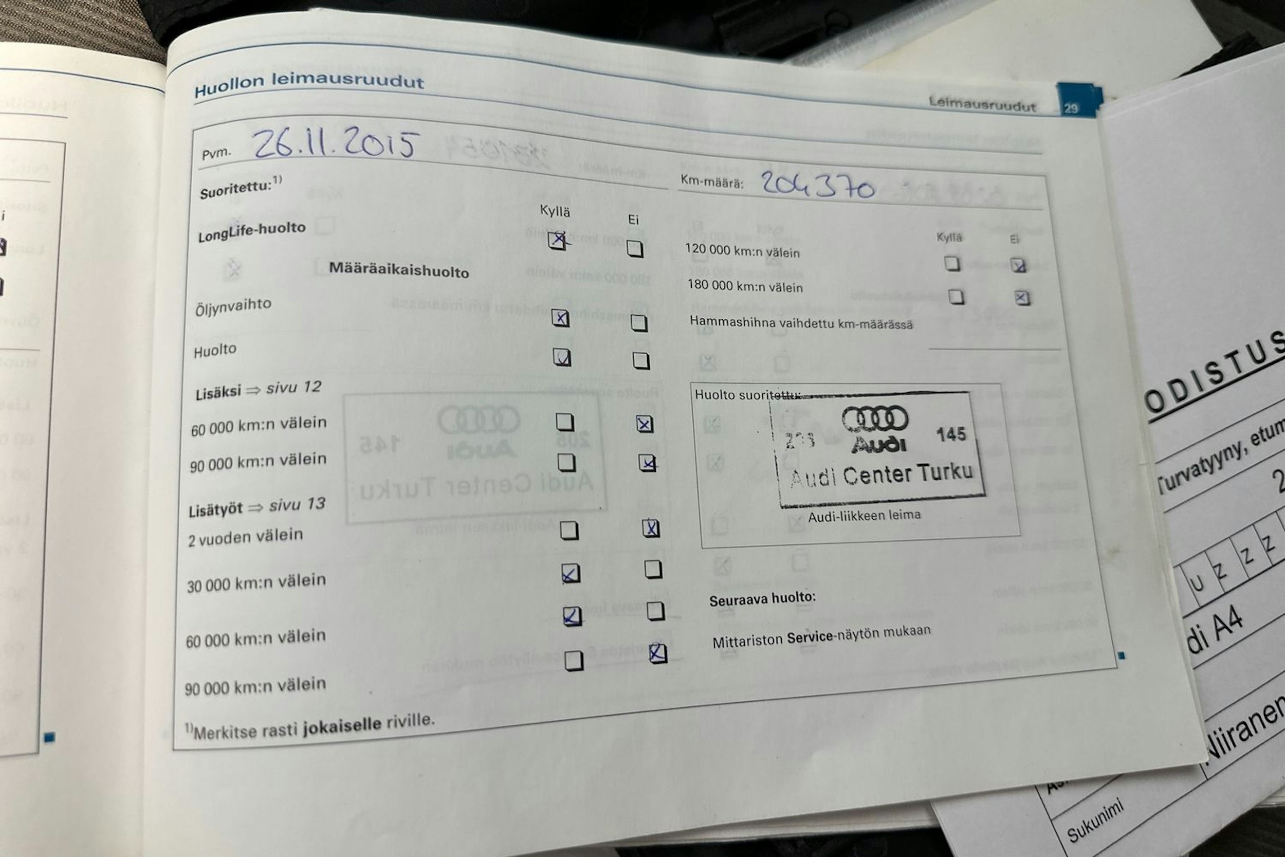 punainen Audi A4 2006 kuva 27.