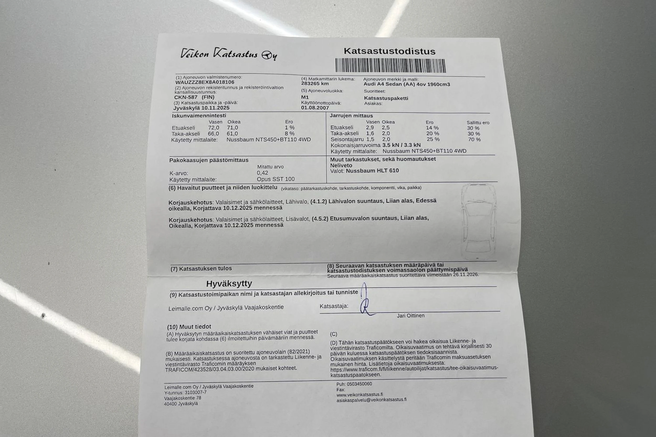 Hopea Audi A4 2007 kuva 41.
