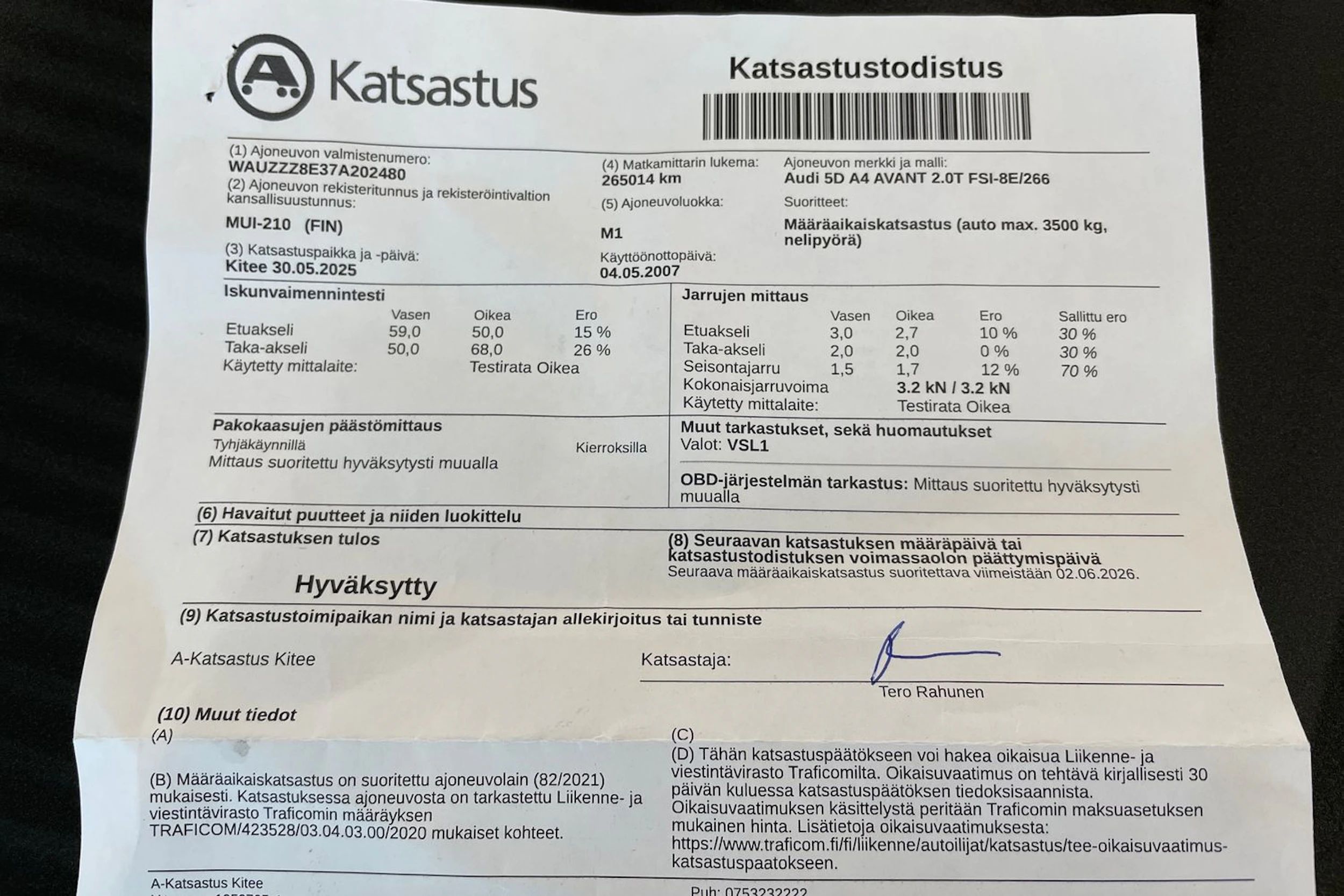 Harmaa Audi A4 2007 kuva 23.
