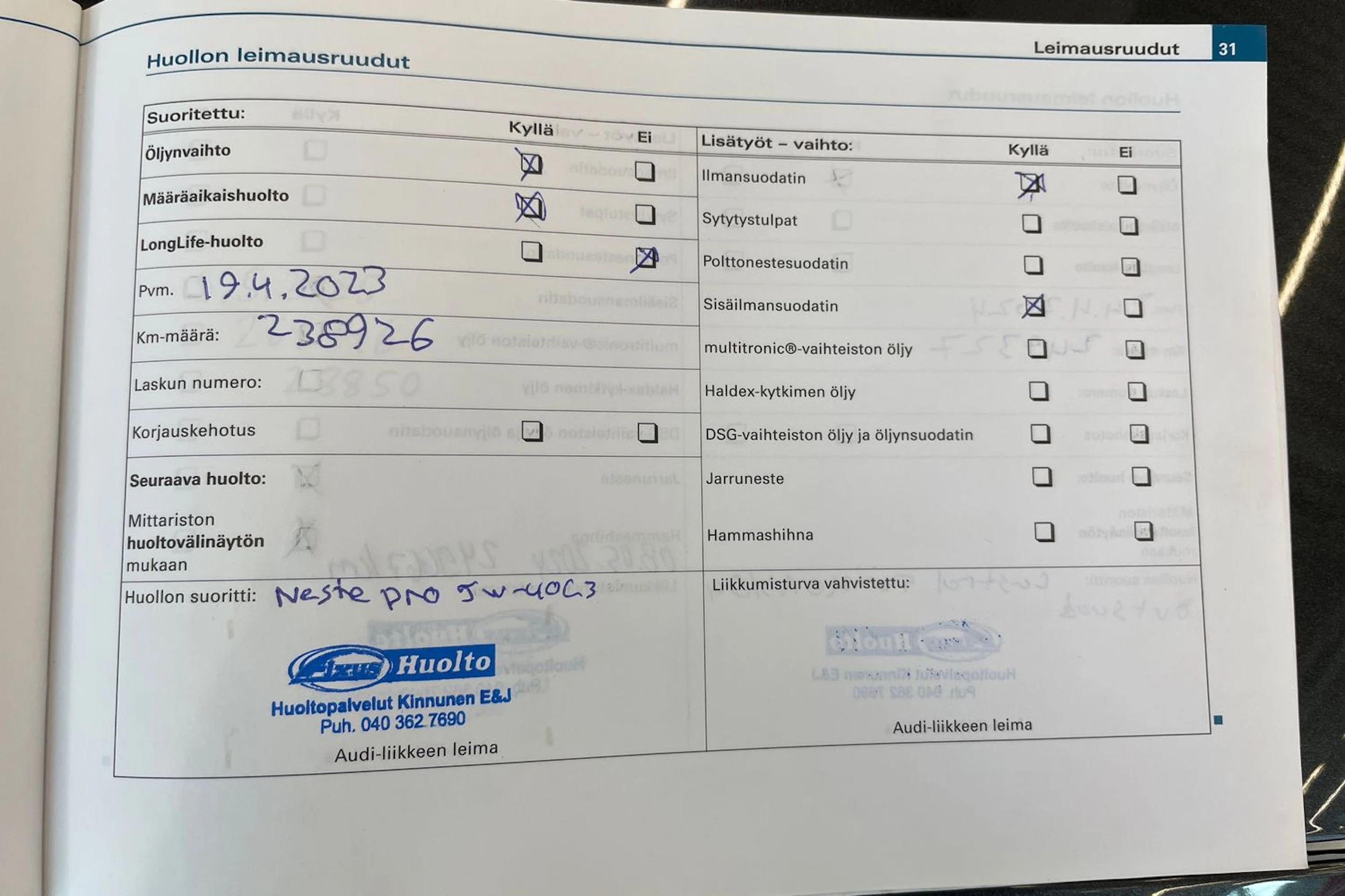 Harmaa Audi A4 2007 kuva 39.