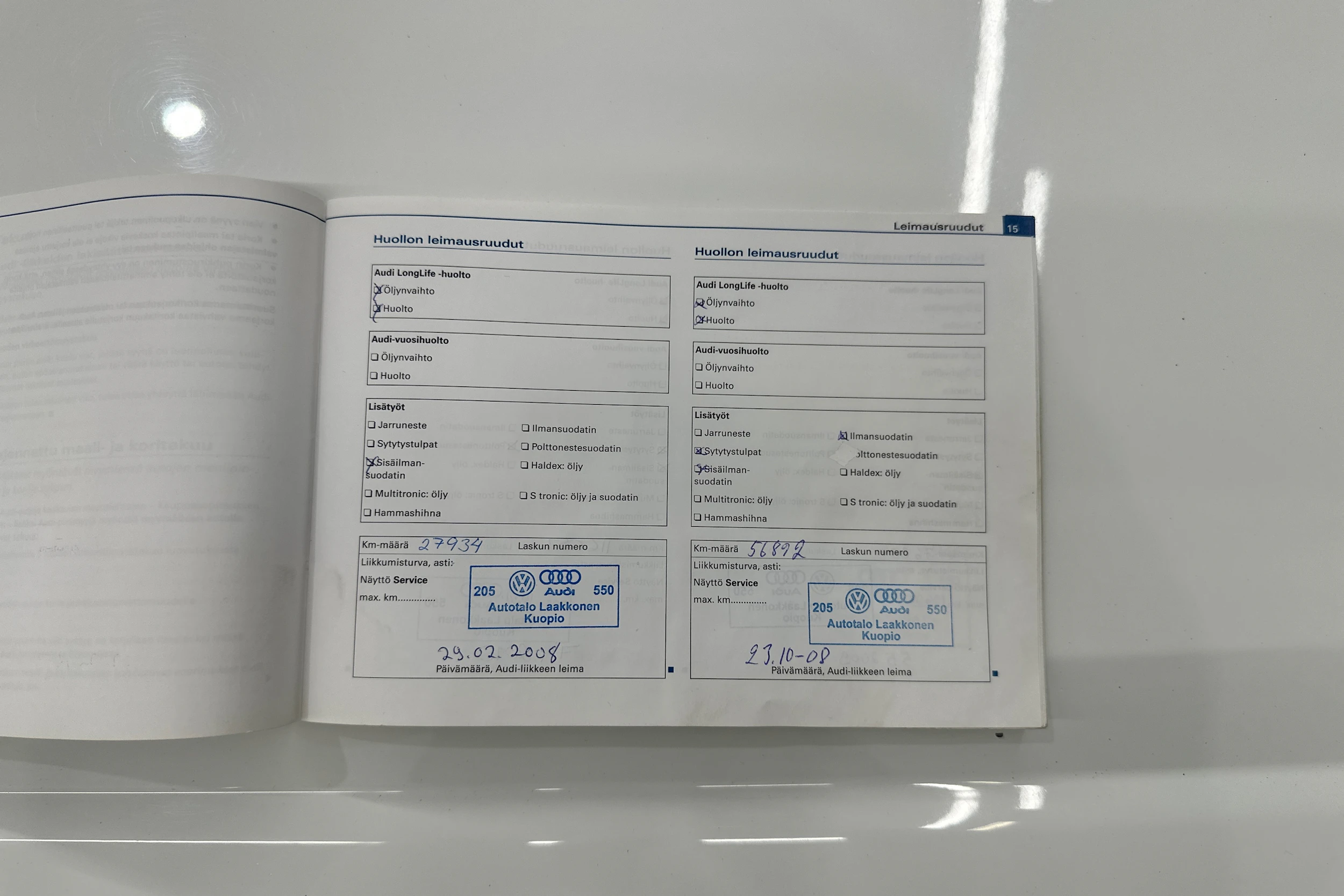 valkoinen Audi A4 2007 kuva 35.