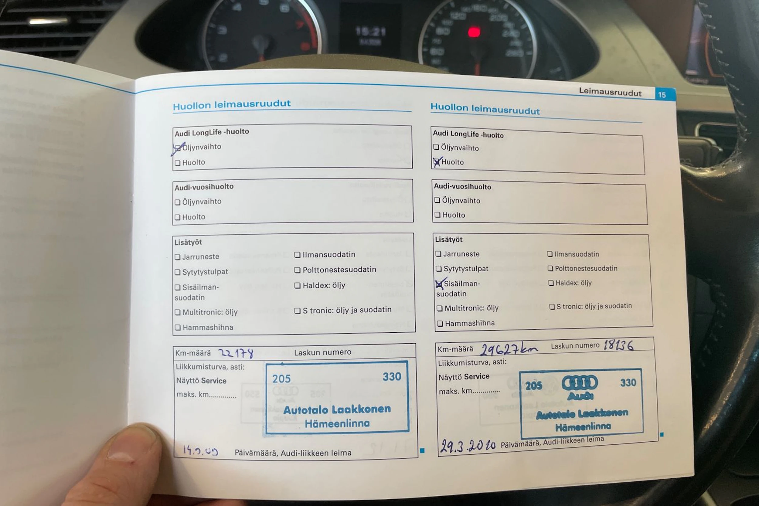 Sininen Audi A4 2008 kuva 16.