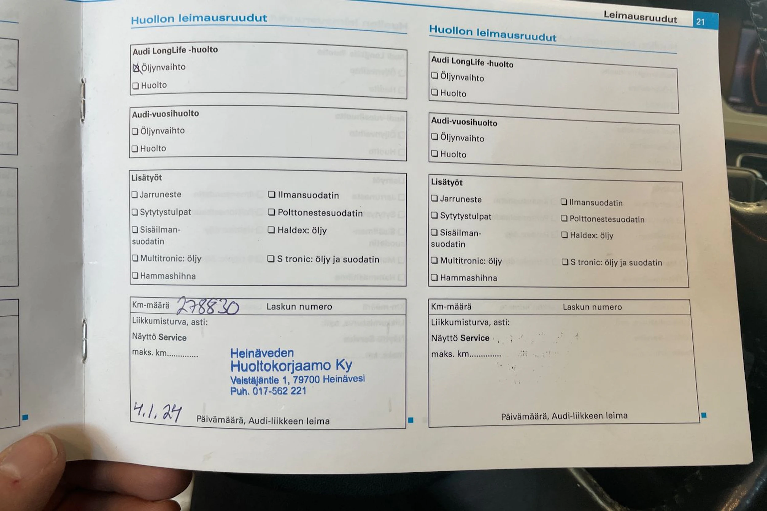 Sininen Audi A4 2008 kuva 22.