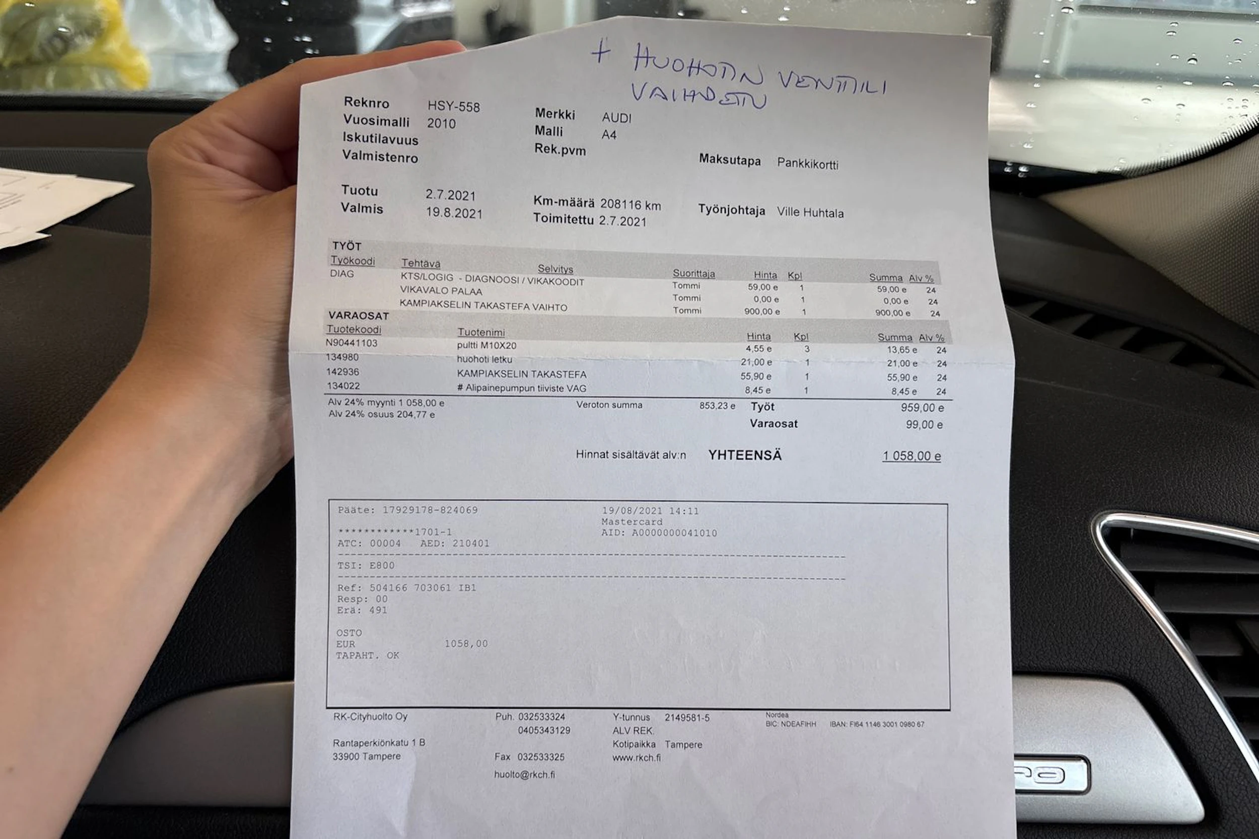 Hopea Audi A4 2010 kuva 42.