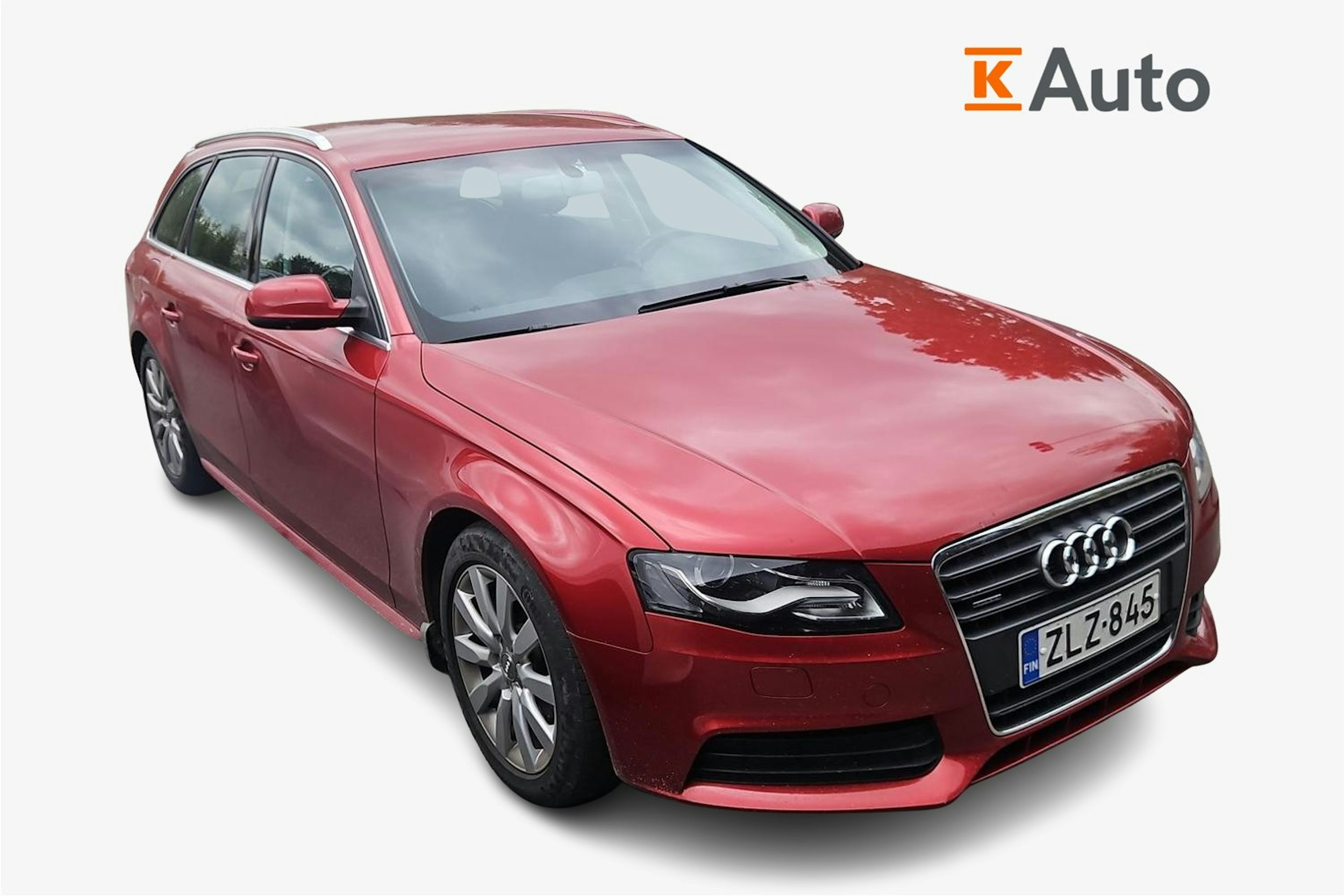 punainen Audi A4 2011 kuva 1.