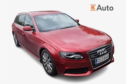 punainen Audi A4 2011 kuva 1.
