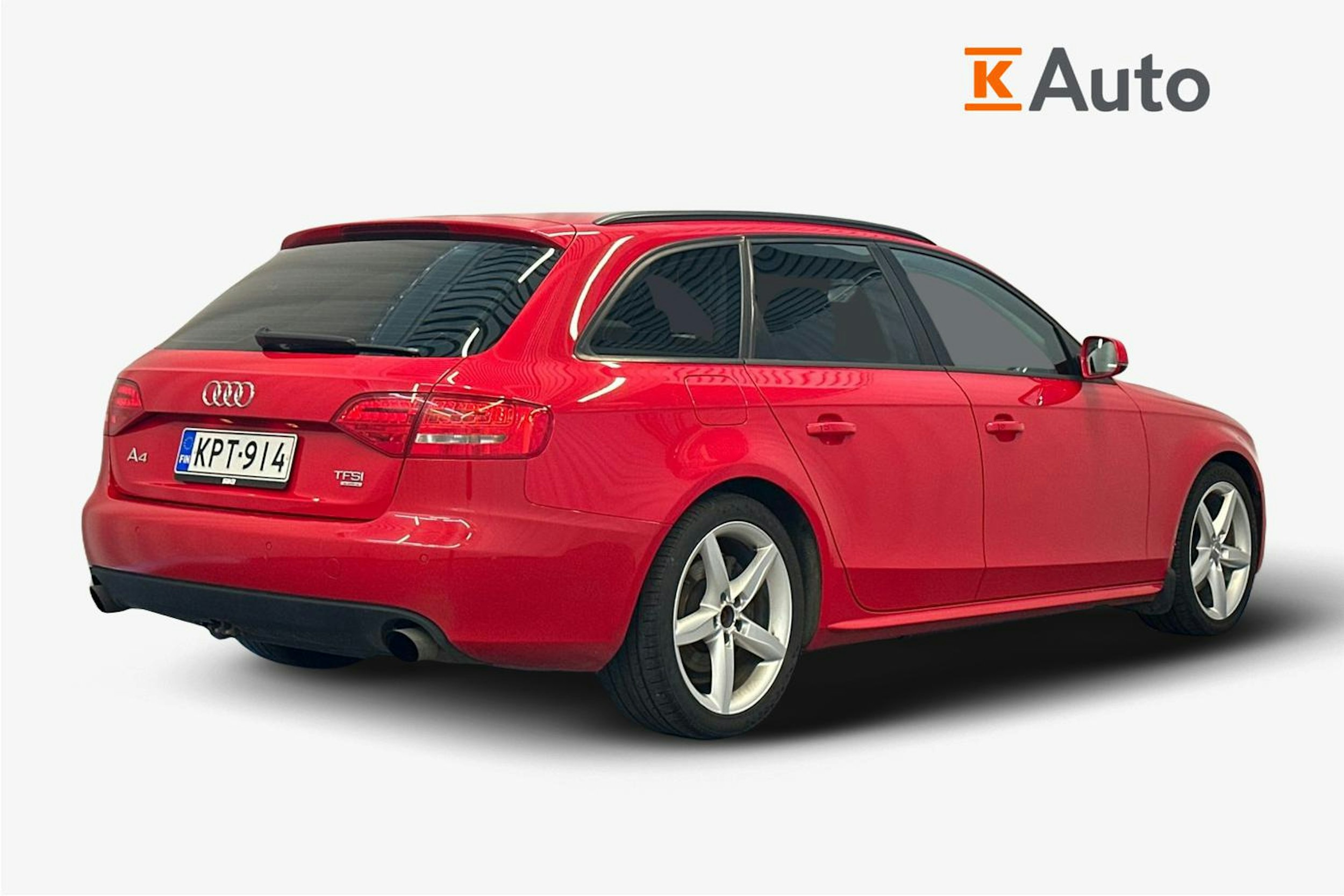 punainen Audi A4 2012 kuva 3.