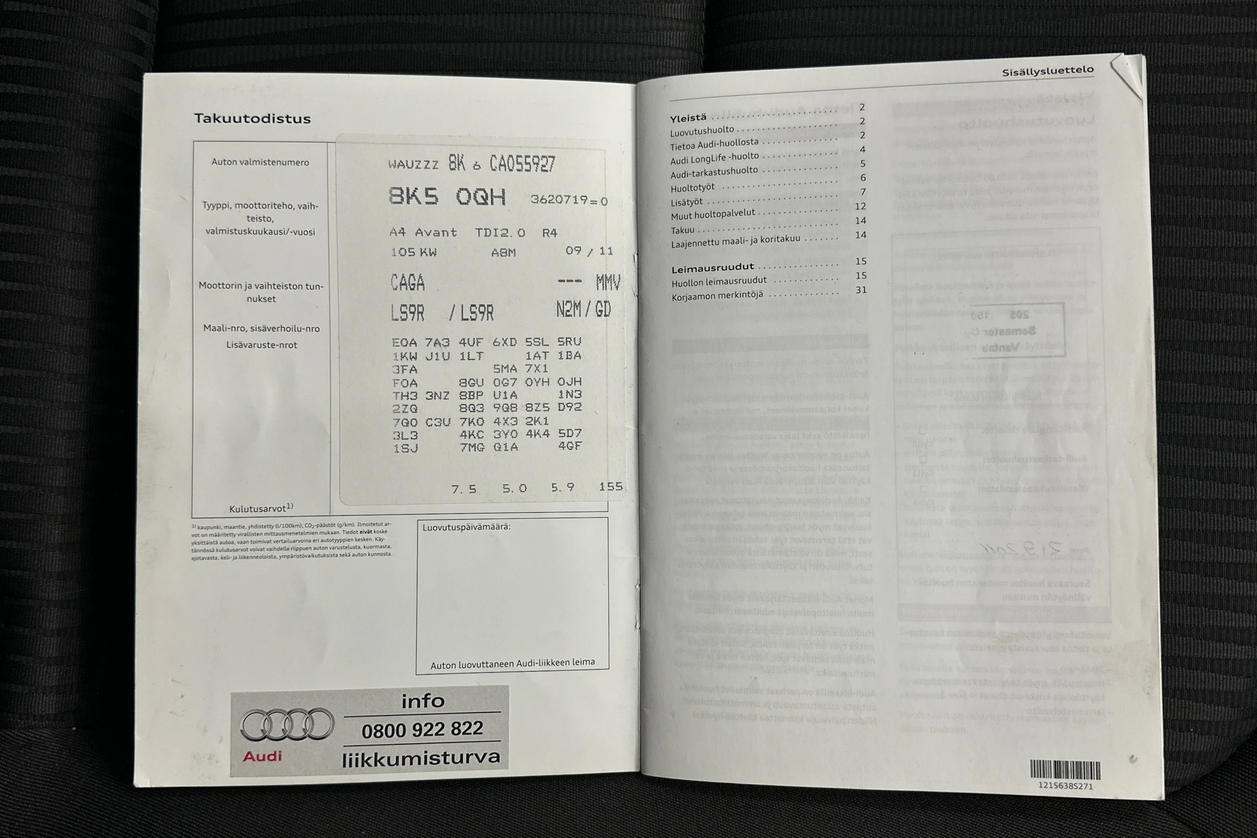 valkoinen Audi A4 2012 kuva 28.