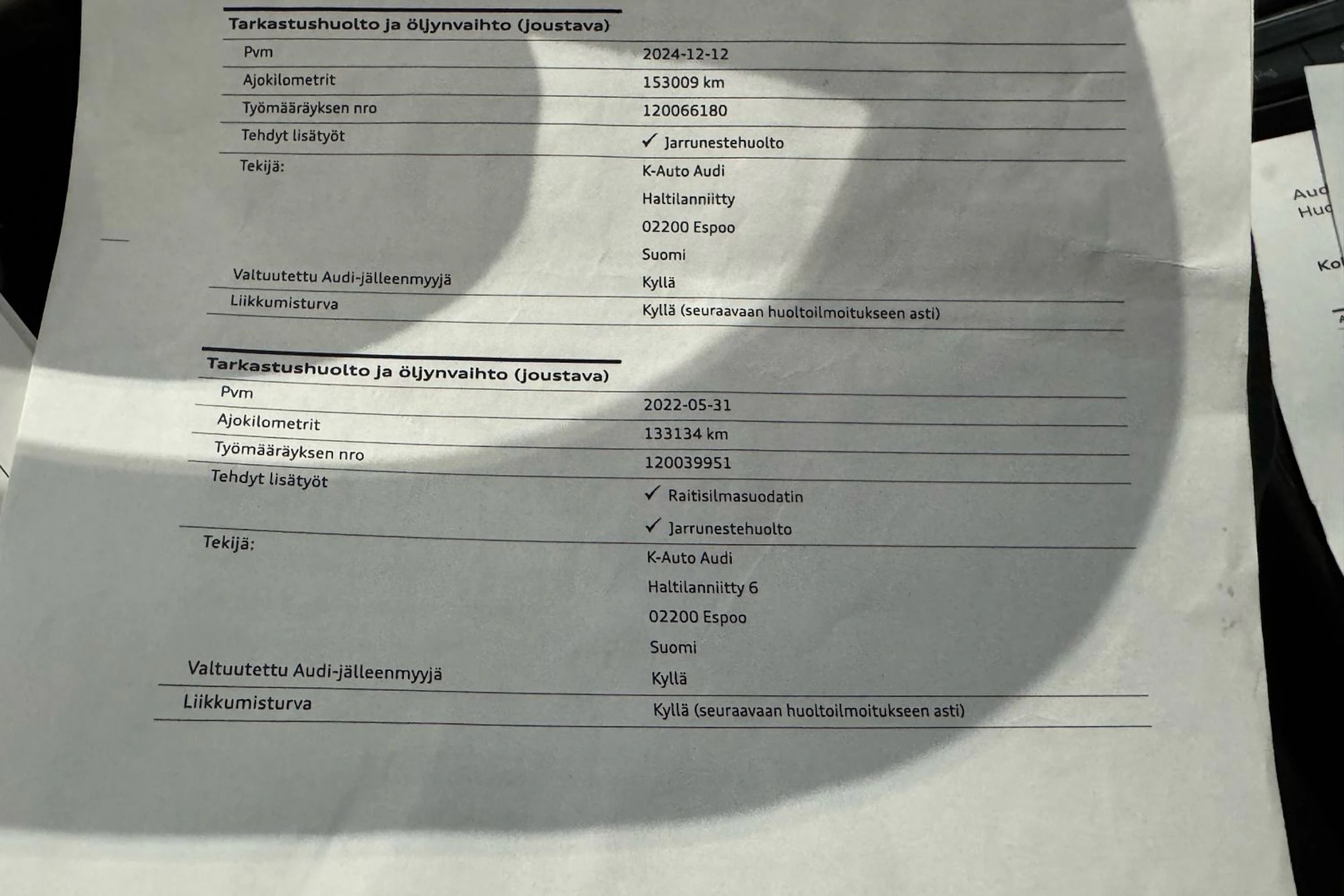 valkoinen Audi A4 2012 kuva 36.