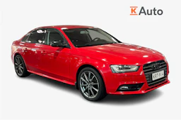 punainen Audi A4 2013 kuva 1.
