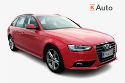 punainen Audi A4 2014 kuva 1.