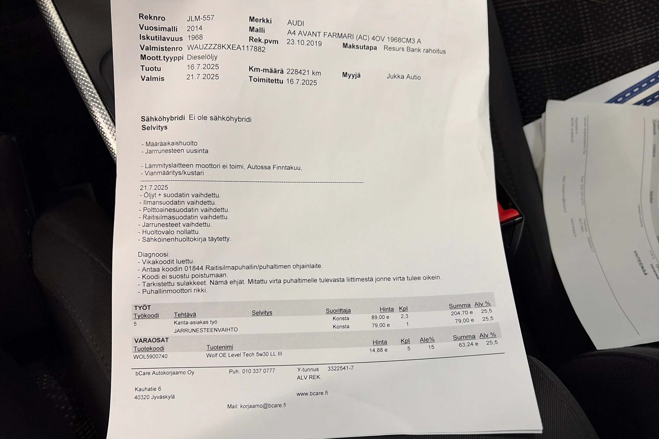 musta Audi A4 2014 kuva 35.