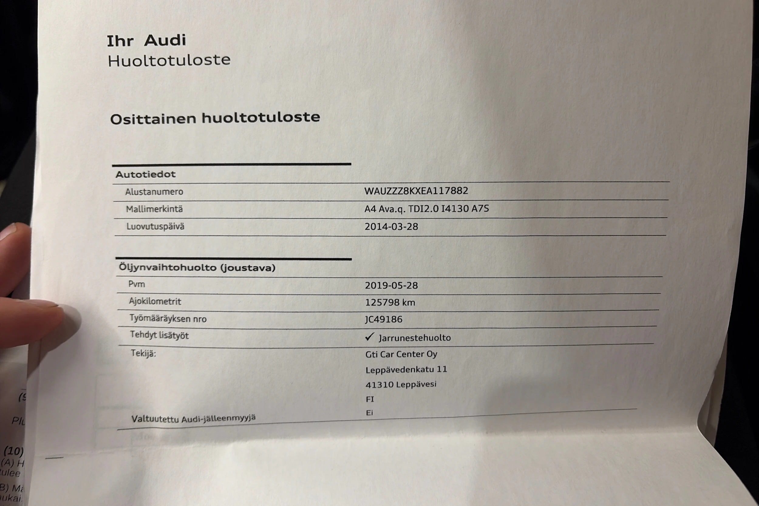 musta Audi A4 2014 kuva 38.