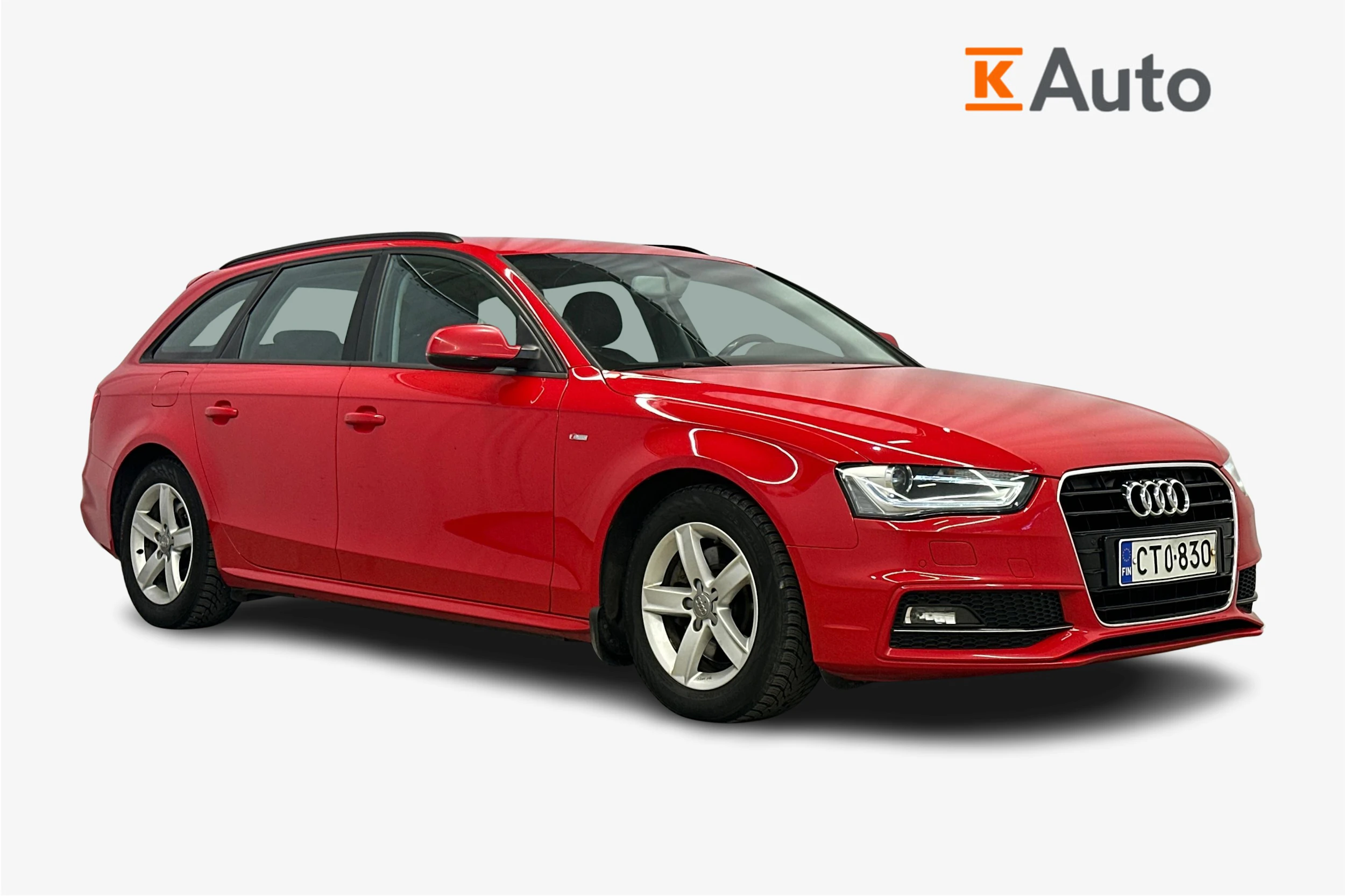 punainen Audi A4 2015 kuva 1.