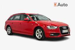 punainen Audi A4 2015 kuva 1.