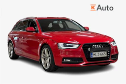 punainen Audi A4 2015 kuva 1.