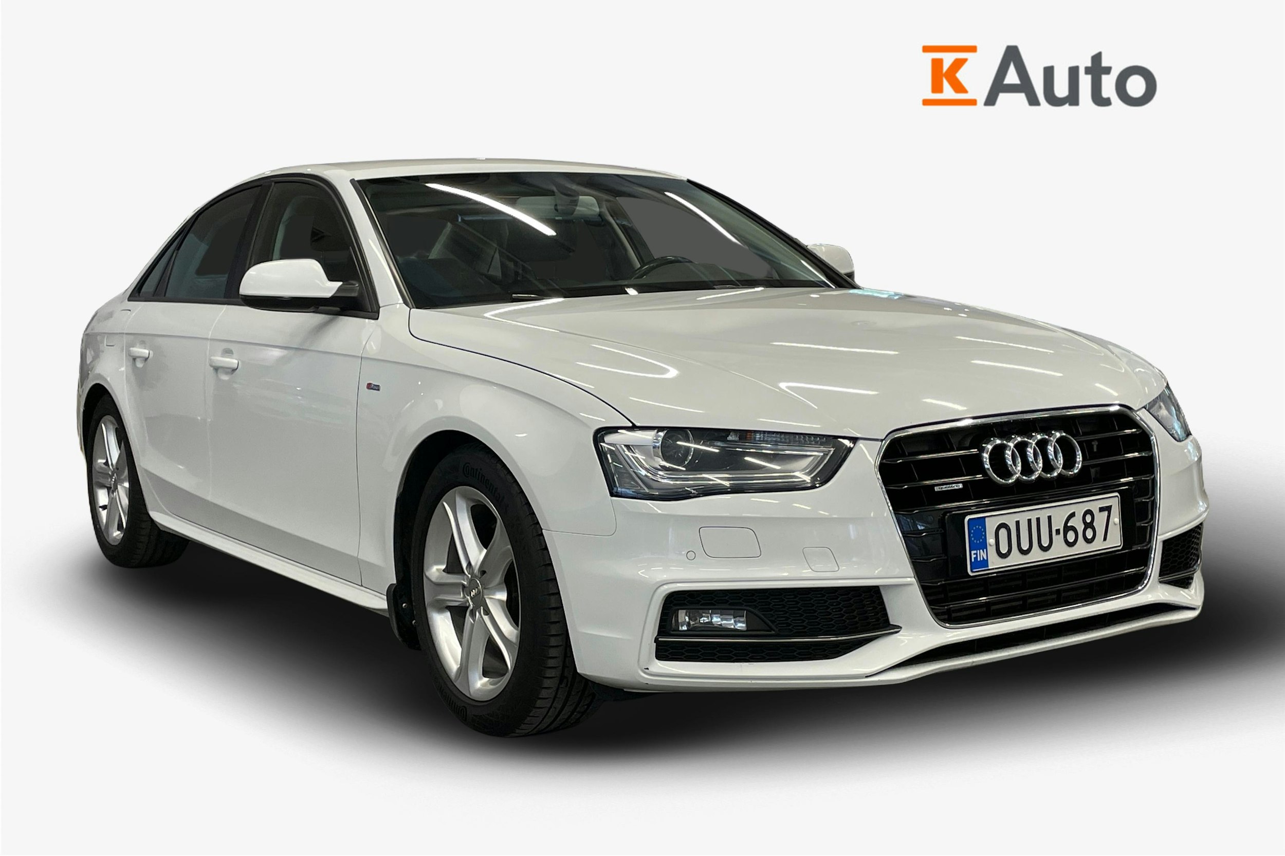 valkoinen Audi A4 2015 kuva 1.