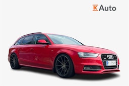 punainen Audi A4 2015 kuva 1.
