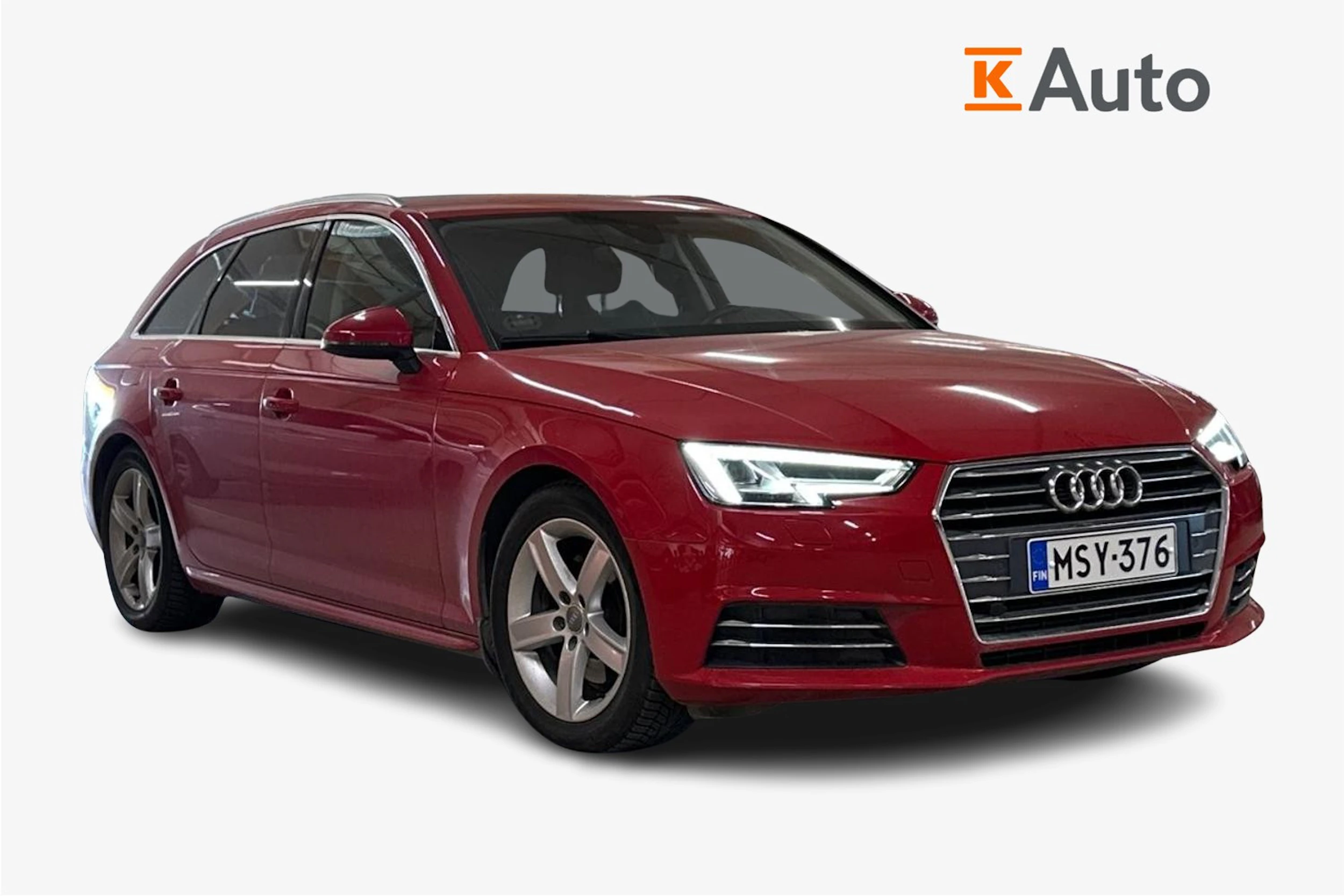 punainen Audi A4 2016 kuva 1.