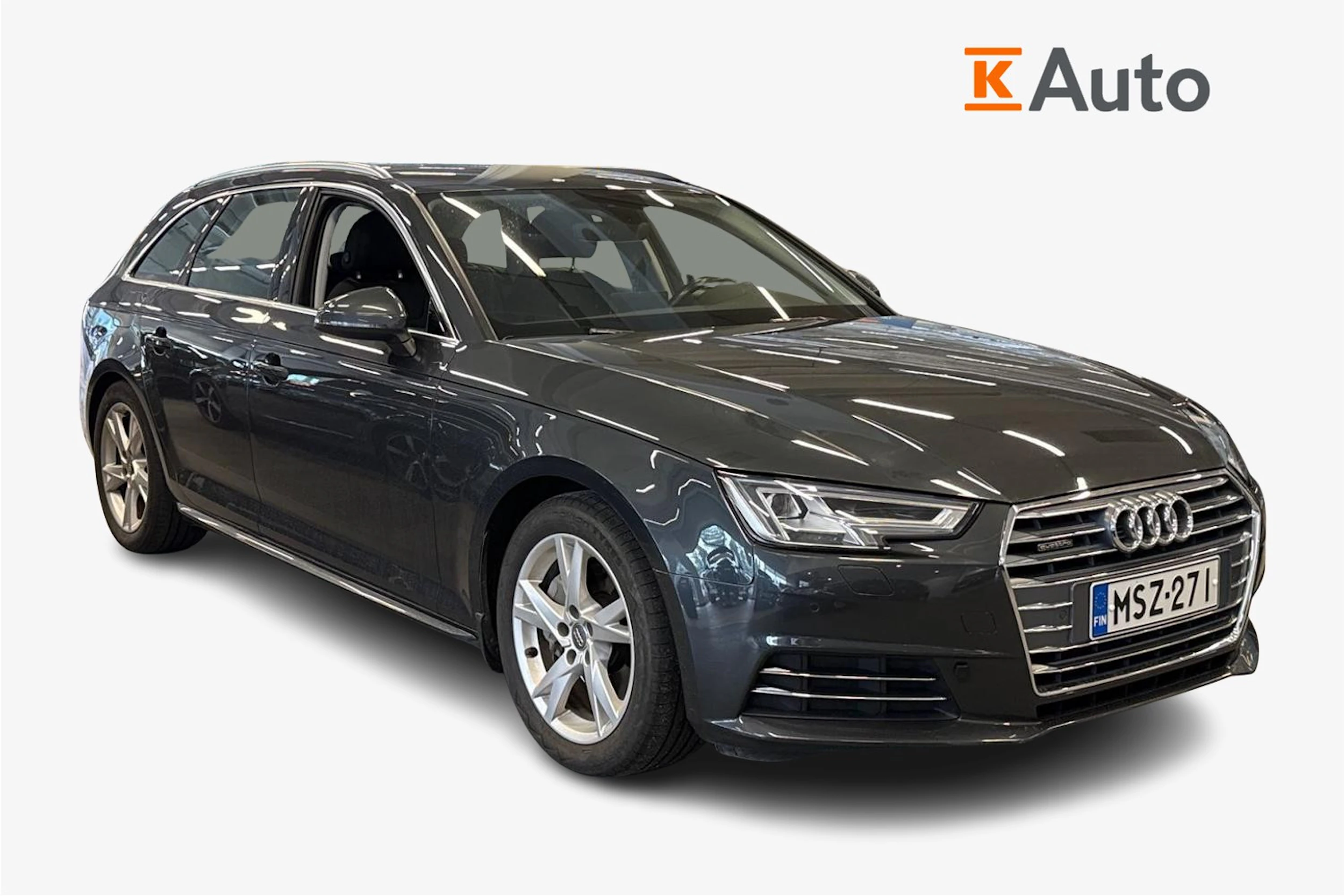 vihreä Audi A4 2016 kuva 1.