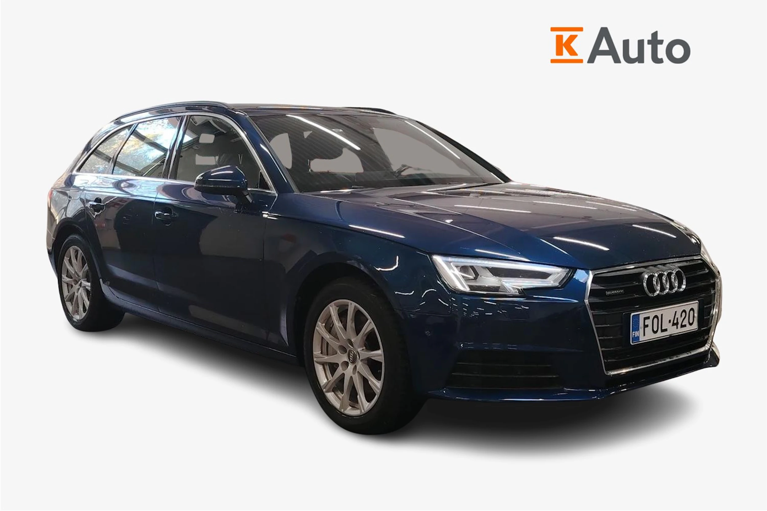 sininen Audi A4 2018 kuva 1.