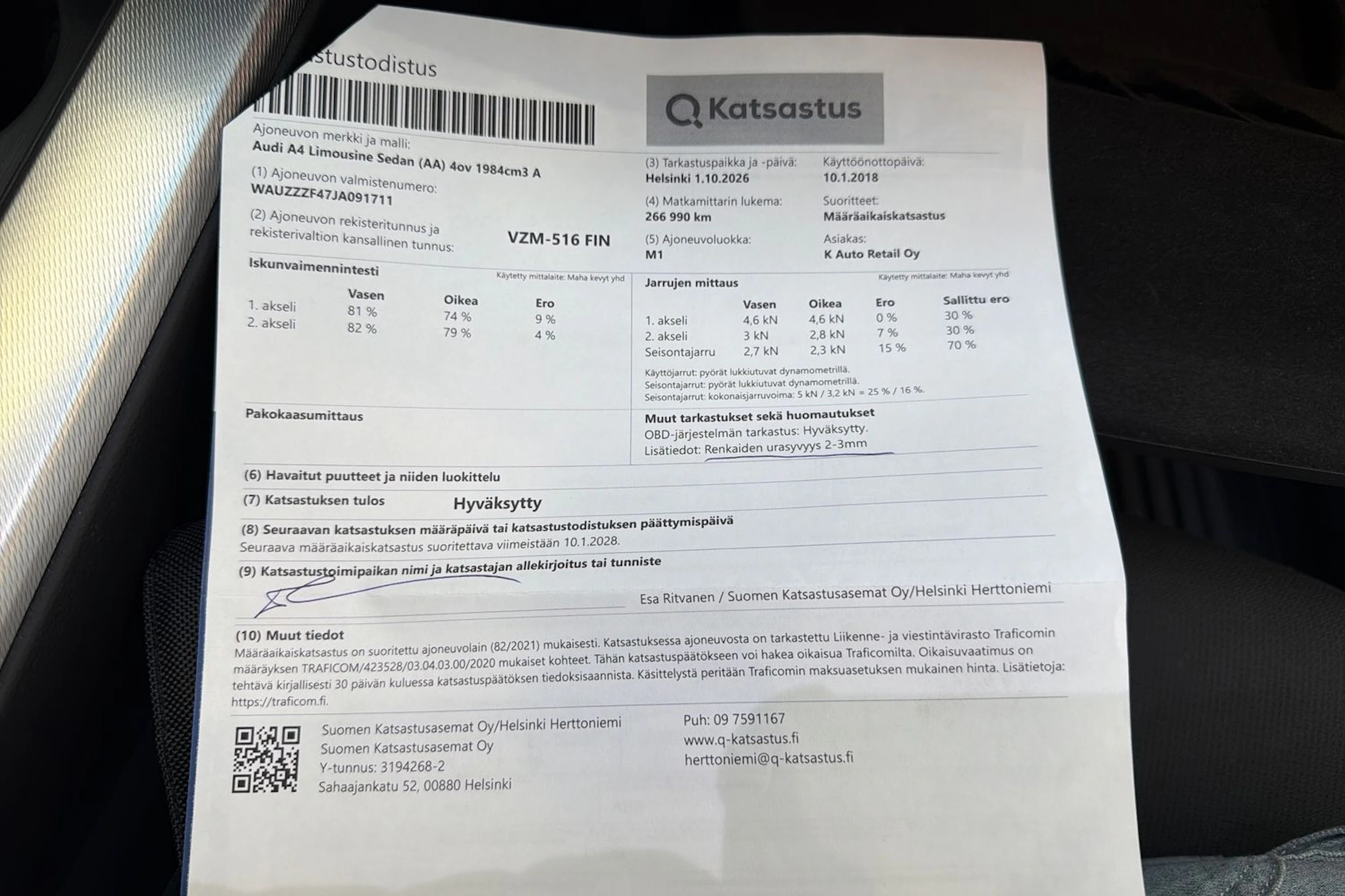 valkoinen Audi A4 2018 kuva 36.