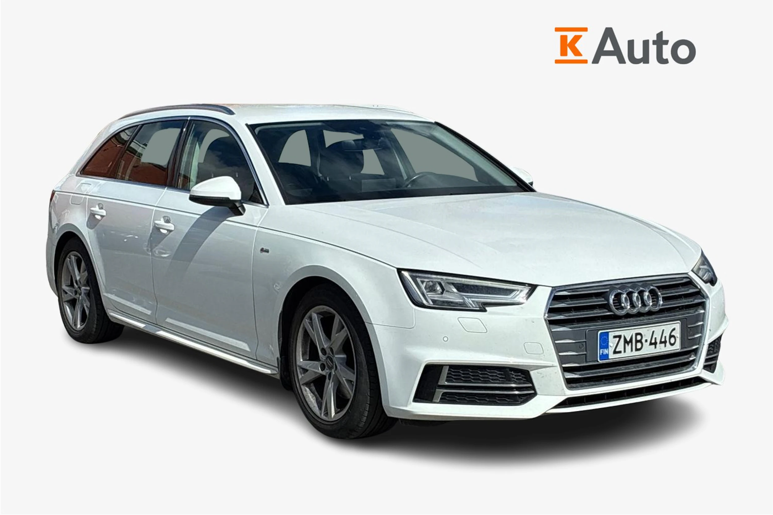 valkoinen Audi A4 2018 kuva 1.