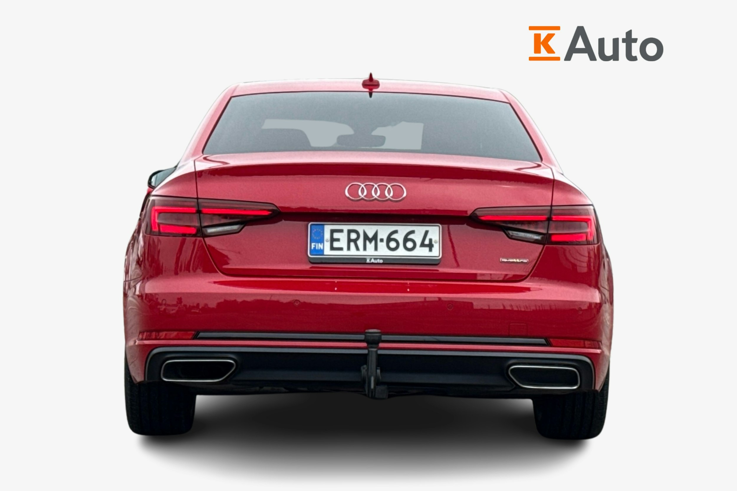 punainen Audi A4 2019 kuva 3.