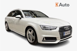 valkoinen Audi A4 2019 kuva 1.