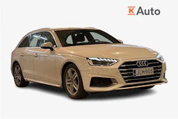 valkoinen Audi A4 2019 kuva 1.